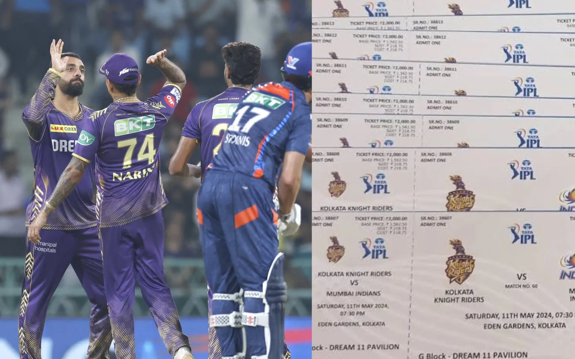 KKR vs LSG (Source:@/KnightsVibe/x.com)