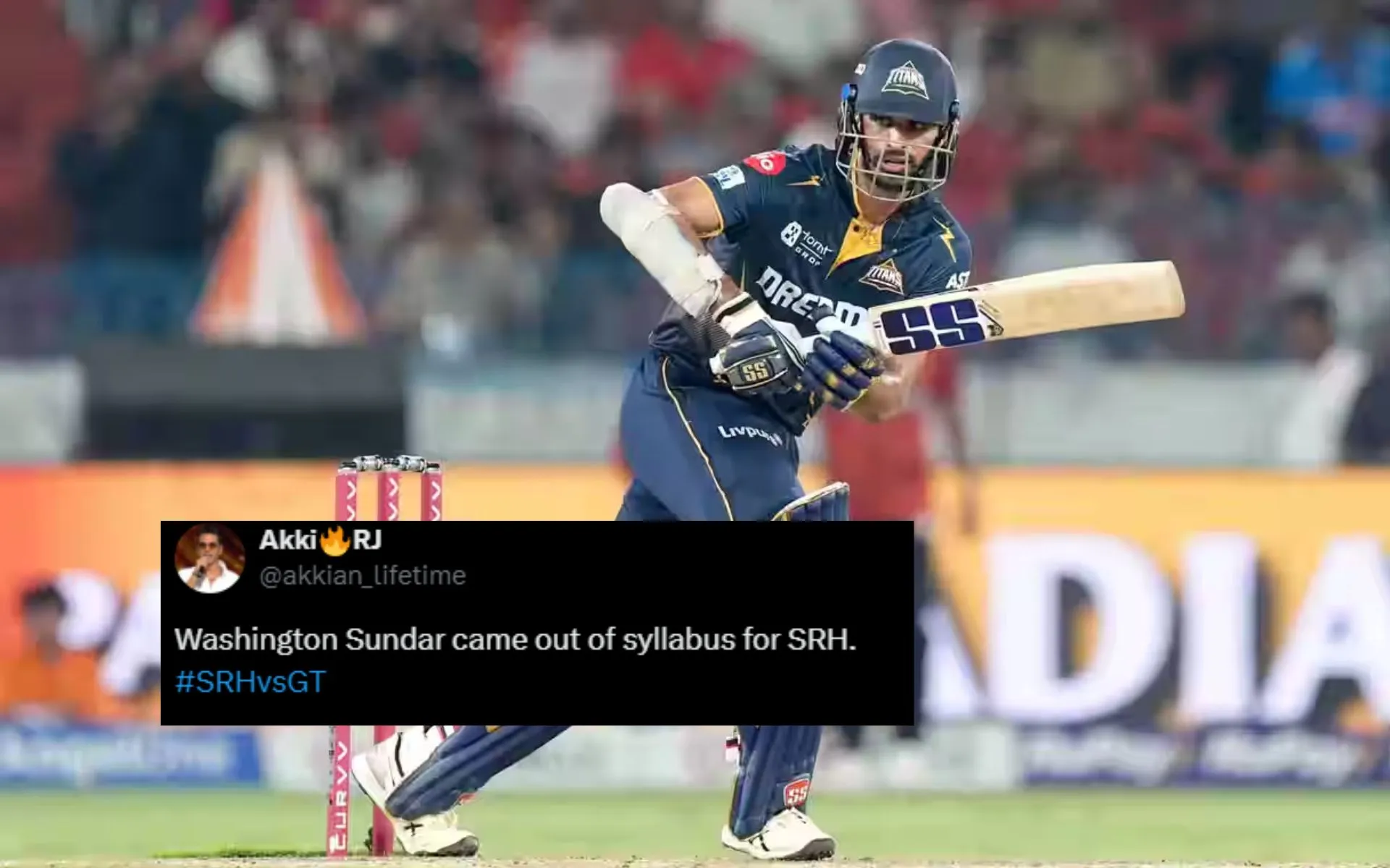 Washington Sundar played a brilliant knock [Source: @iplt20.com, @akkian_lifetime/x.com]