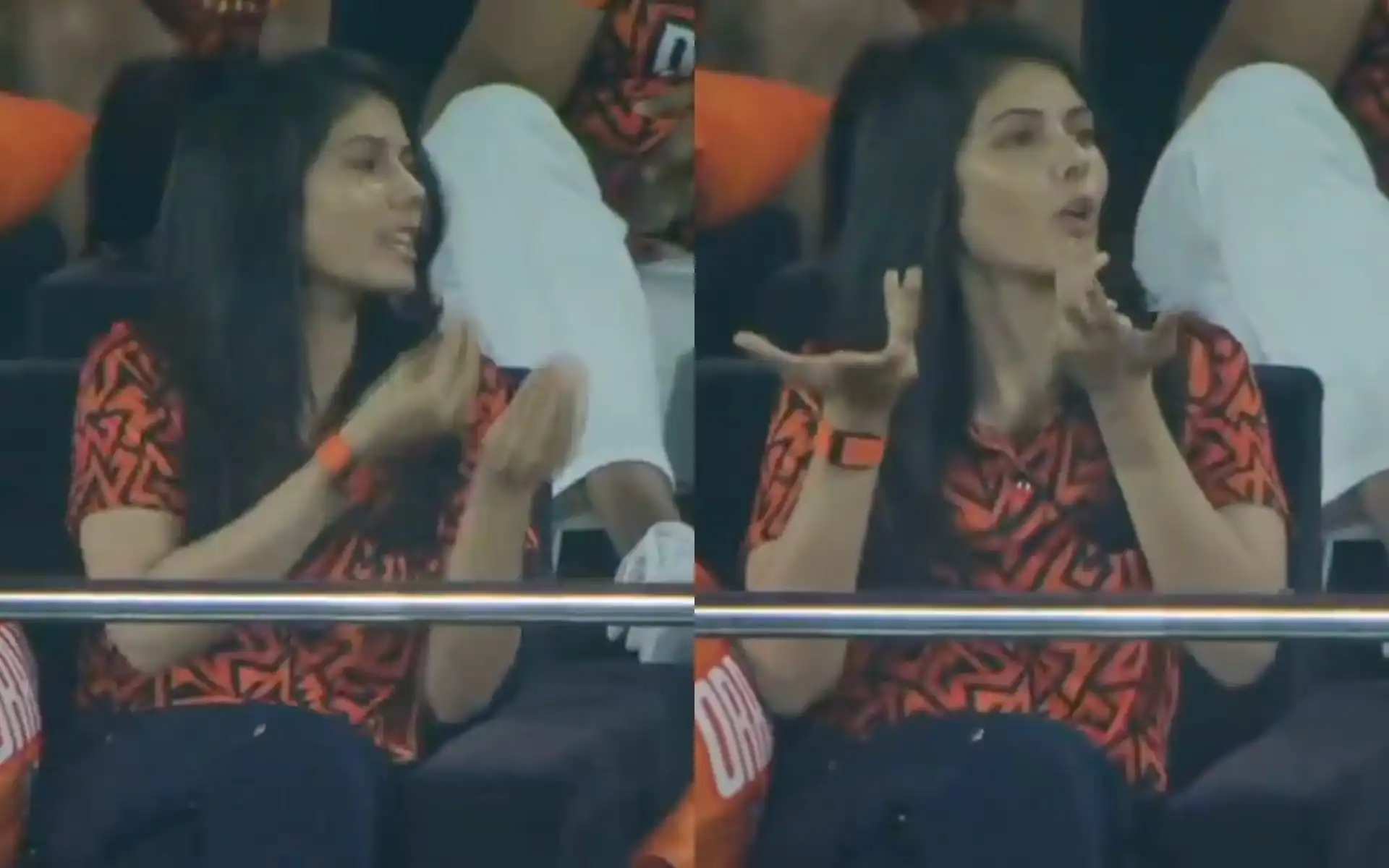Kavya Maran's reactions [Source: @iitaukir/X]