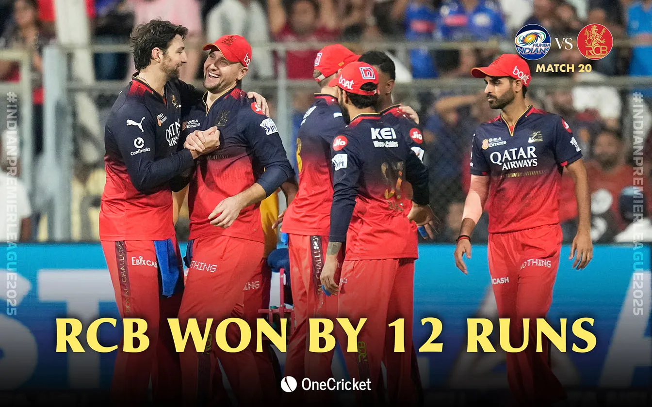 MI vs RCB [Source: OneCricket]