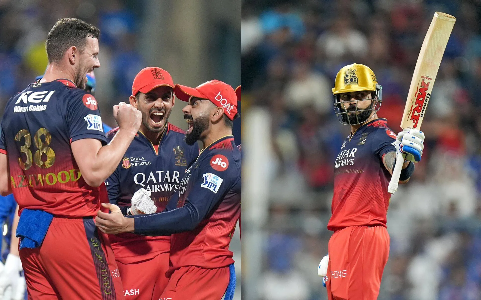 RCB players and Virat Kohli [Source: @IPL/x]