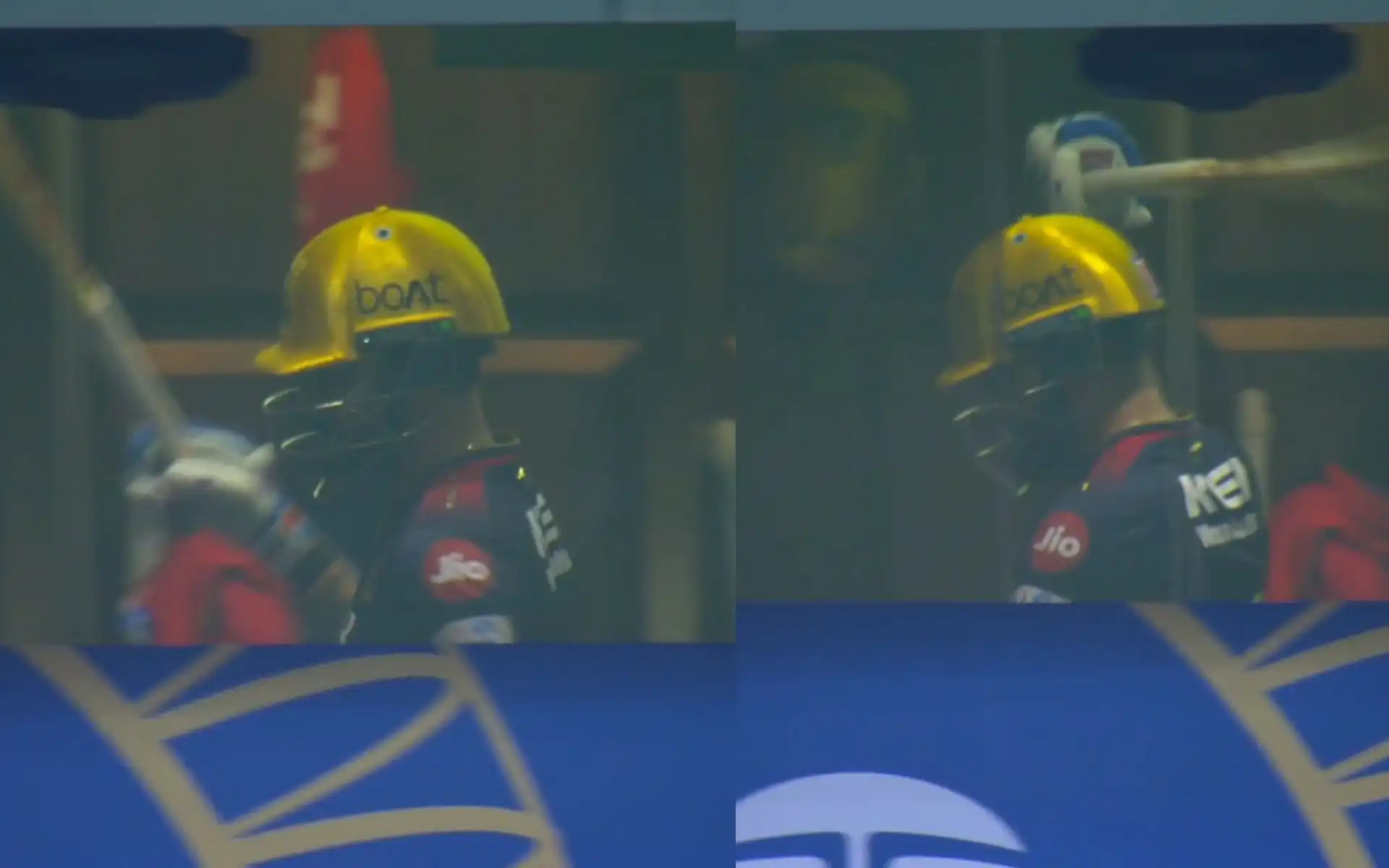 Virat Kohli loses his cool vs MI (Source:@@45kennyat7PM,x.com)
