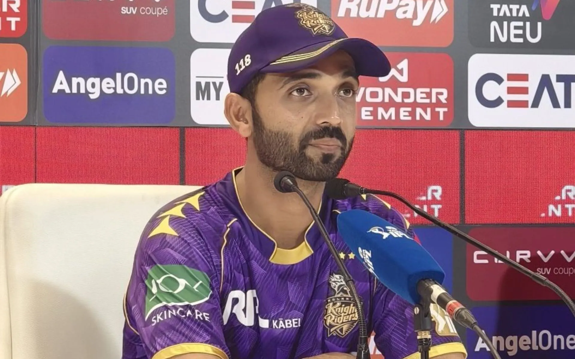 Ajinkya Rahane's Dig At Curator Sujan Mukherjee [Source: @KKR_Xtra/X.com]
