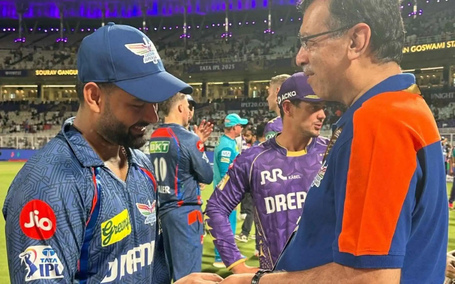 Rishabh Pant shares good time with LSG Owner (Source:@@mufaddal_vohra,x.com)