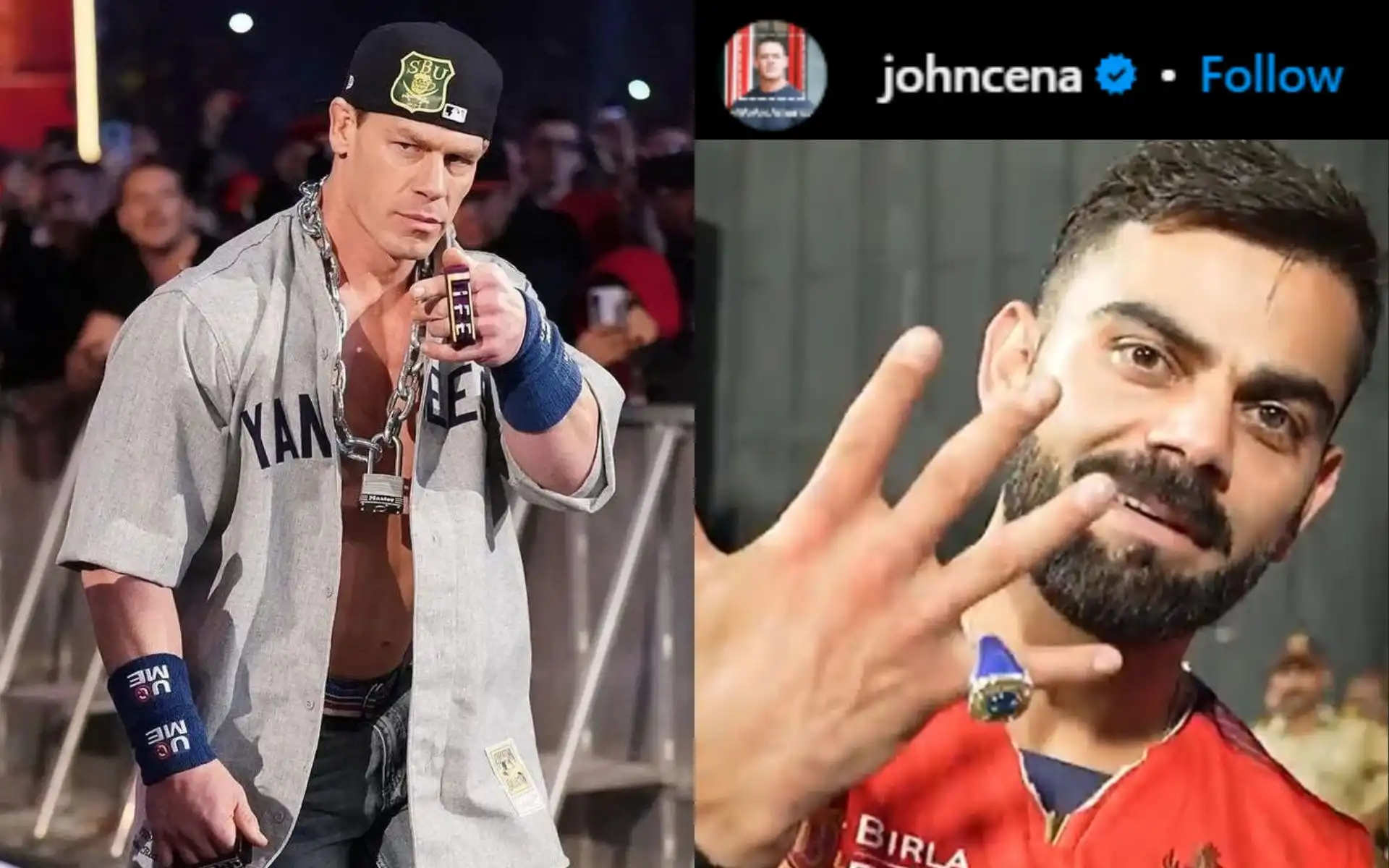 Is John Cena Virat Kohli's Fan? WWE Icon's Mysterious Post On RCB Star Goes Viral