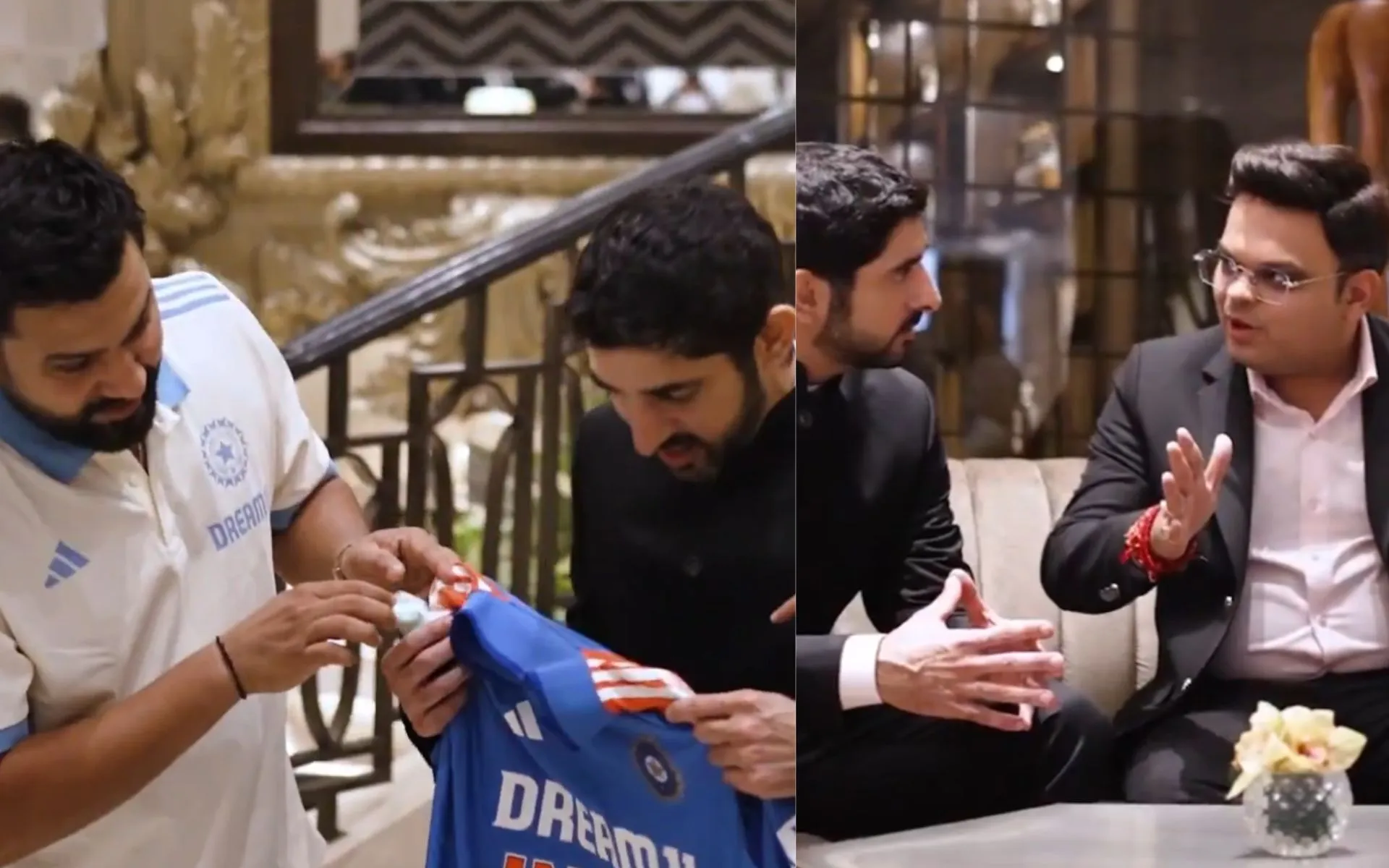 Rohit Sharma, Jay Shah and the Prince of Dubai [Source: @JayShah/X]