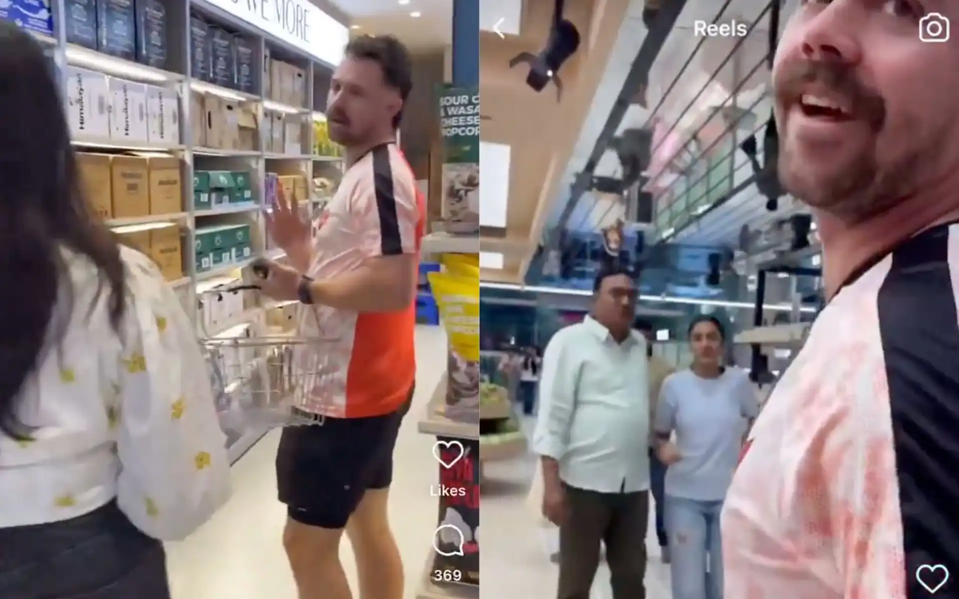 Travis Head mobbed at supermarket [Source: @ArrestDh0bi/X.com]