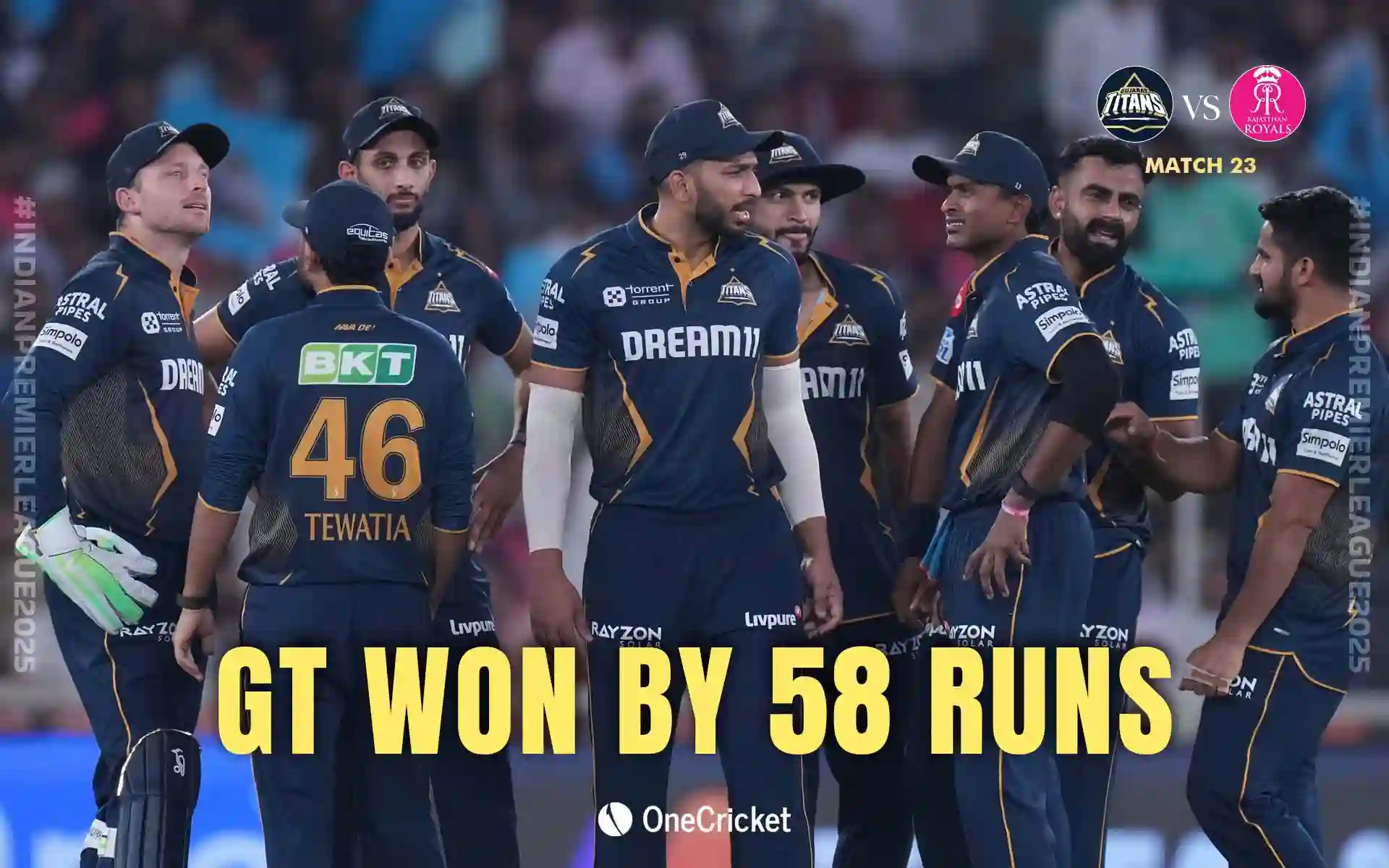 GT vs RR [Source: OneCricket]