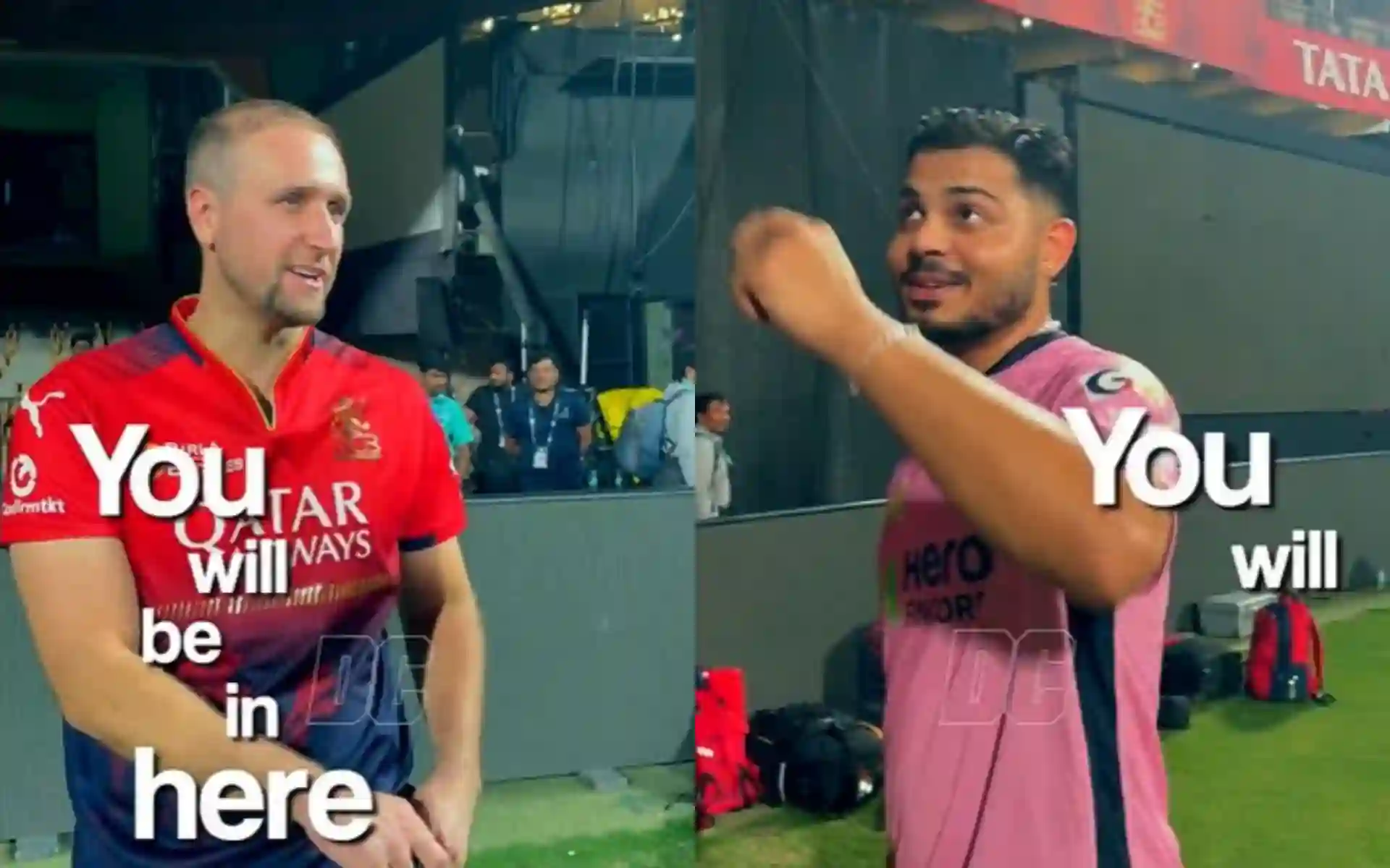 ‘You Will Be In Here…’ Livingstone And Ashutosh Share Hilarious Banter Before RCB Vs DC
