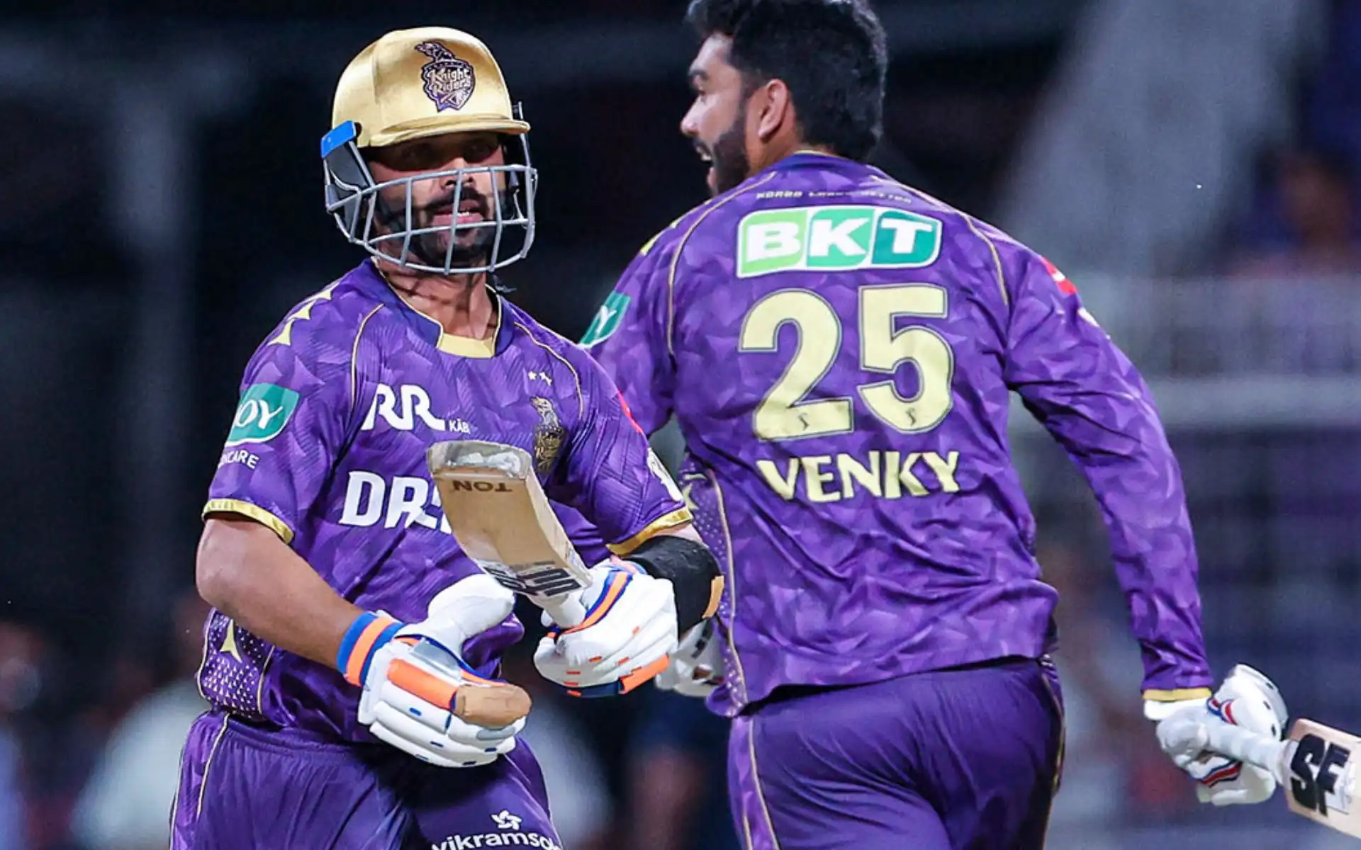 KKR batters in action at Eden Gardens [Source: @KKRiders/x]