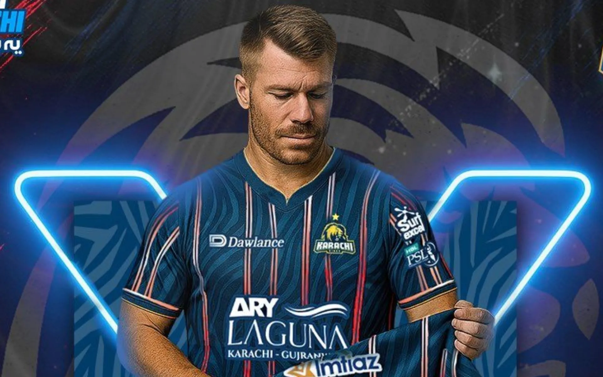 David Warner - (Source: @PSL)