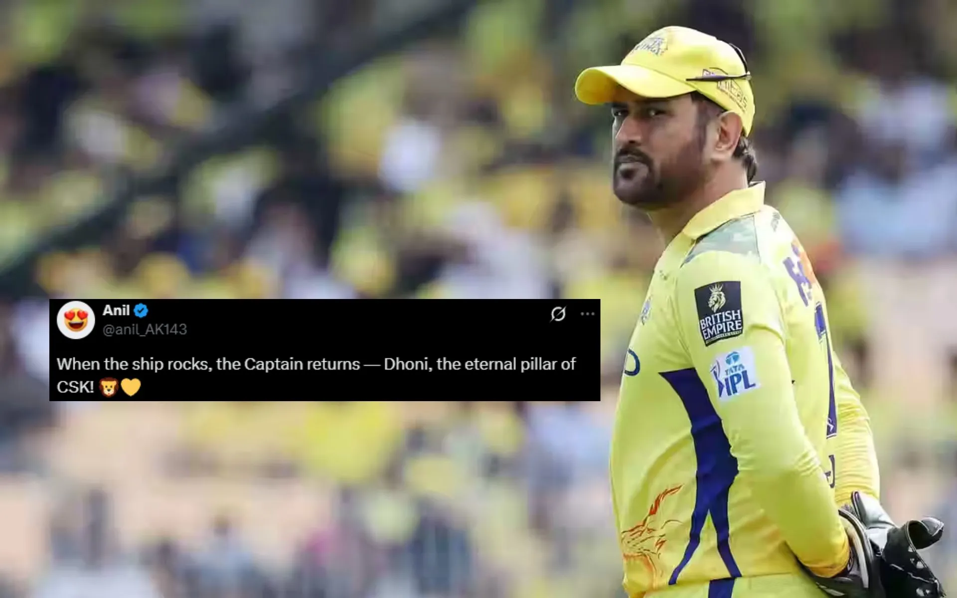 MS Dhoni is back as CSK captain [Source: @iplt20.com, @anil_AK143/x.com]