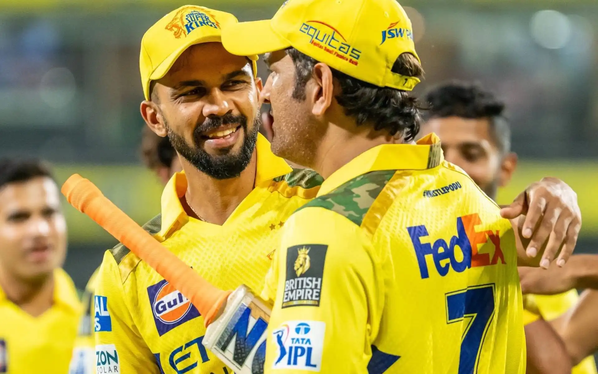 MS Dhoni with Ruturaj Gaikwad in IPL 2025 (Source: AP Photos)