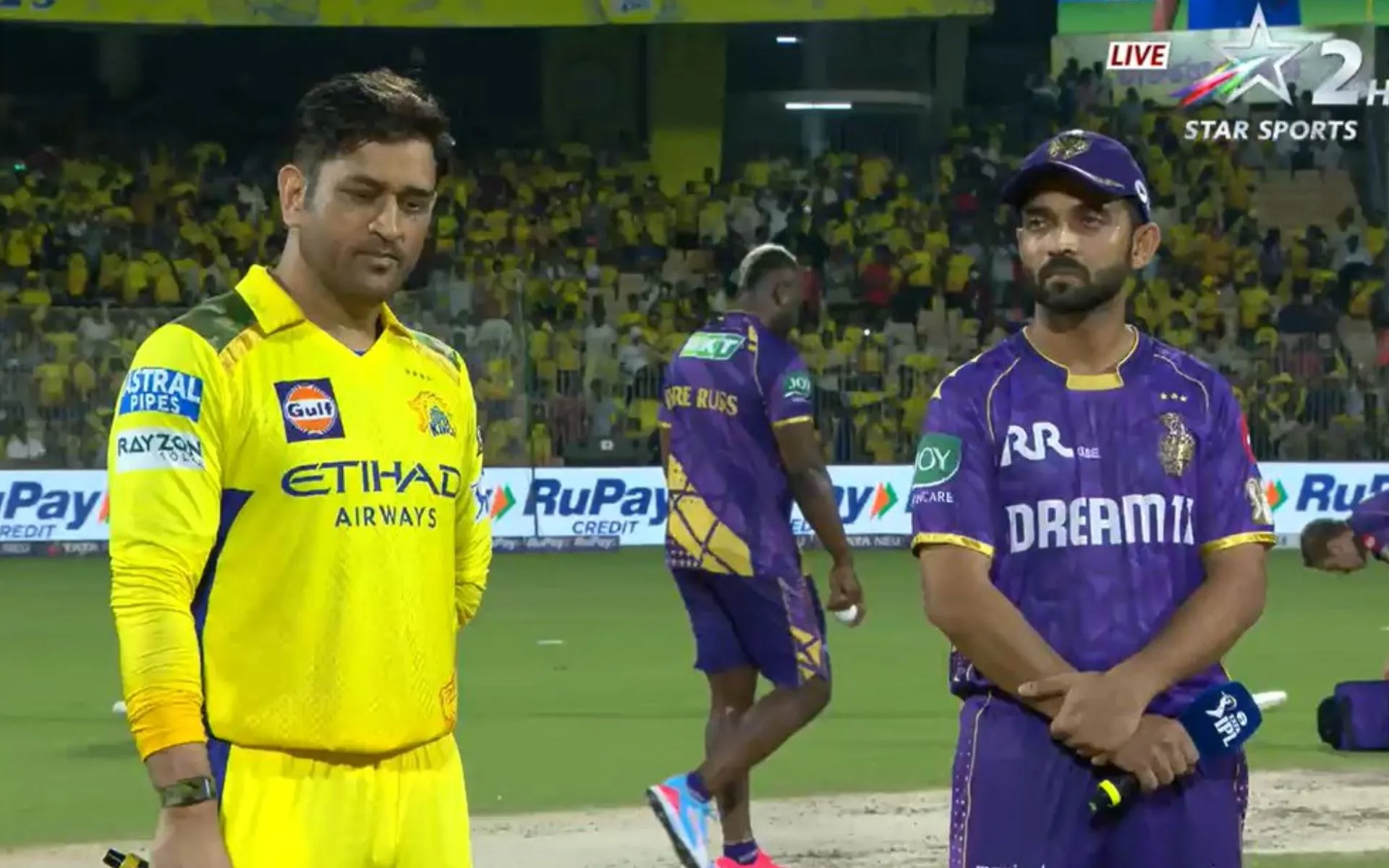 MS Dhoni and Rahane - (Source :@Johns/X.com)