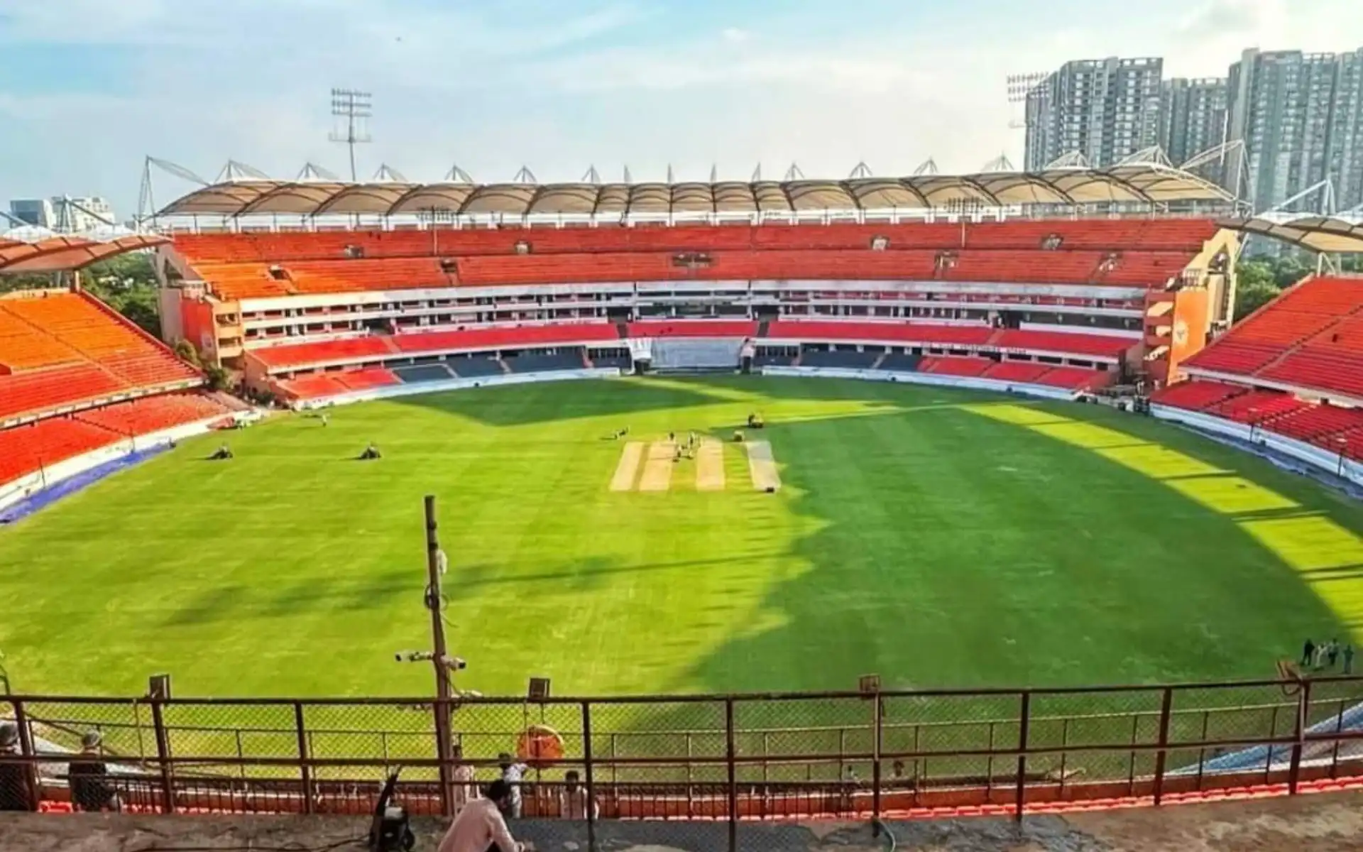 Rajiv Gandhi Stadium, Hyderabad [Source: @CricStrickAP/X]