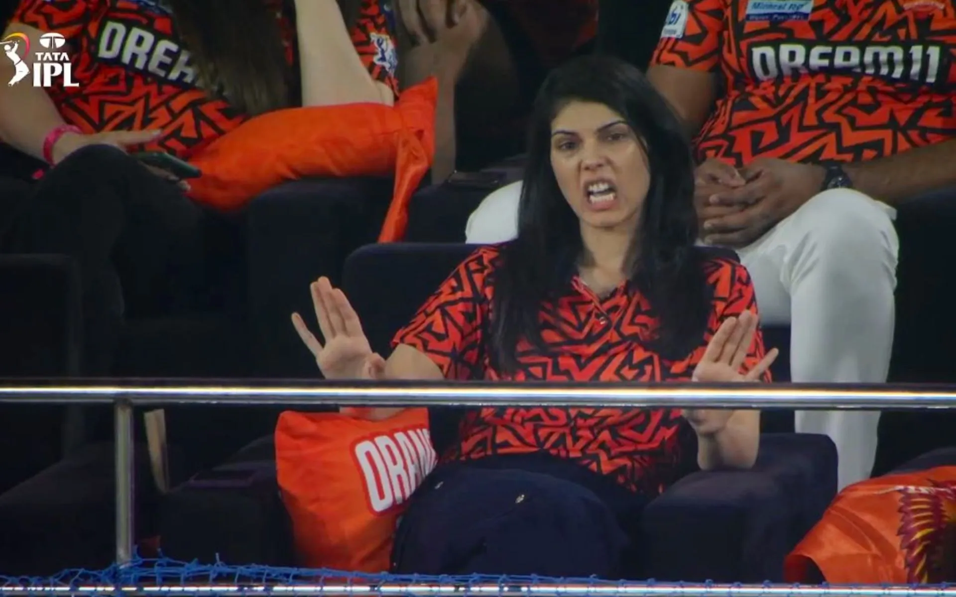 How Kavya Maran's mood stays during SRH matches [Source: @Rajukhokhar32/X.com]
