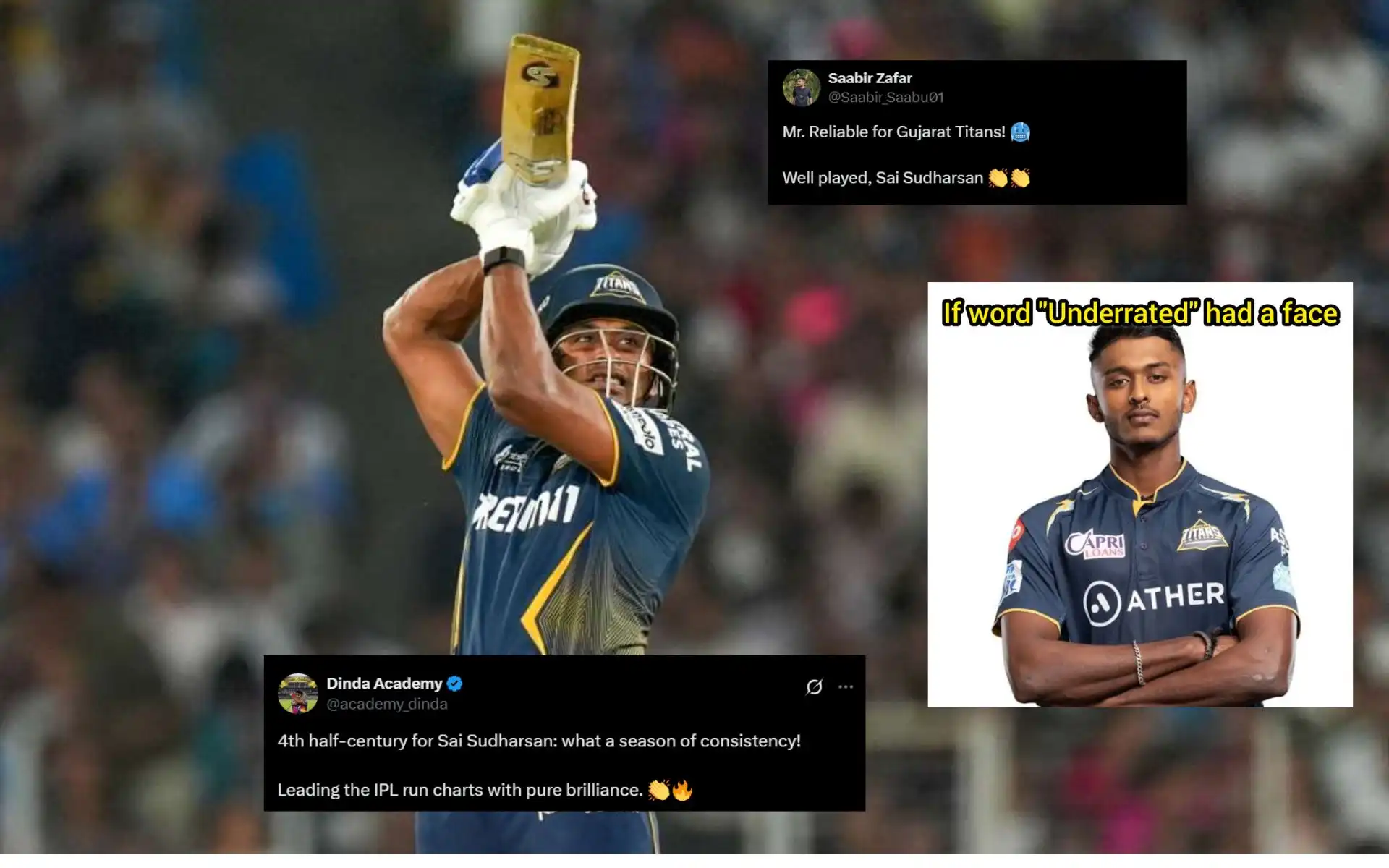 "Mr. Reliable": Netizens Shower Praise For Sai Sudharsan After Unreal Consistency In IPL 2025