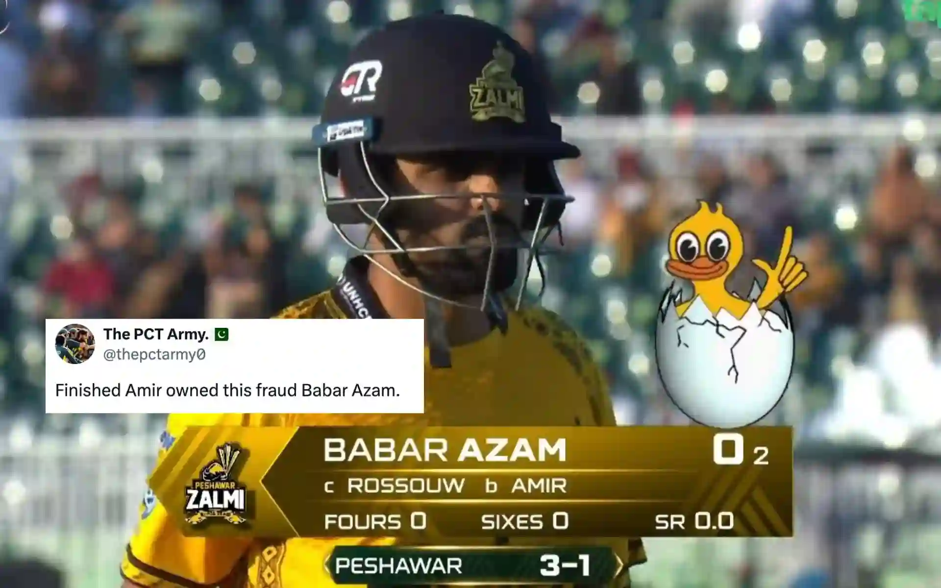 "Still Playing Cricket? Bro Let It Go:" Babar Azam On Receiving End After Shameful PSL Duck