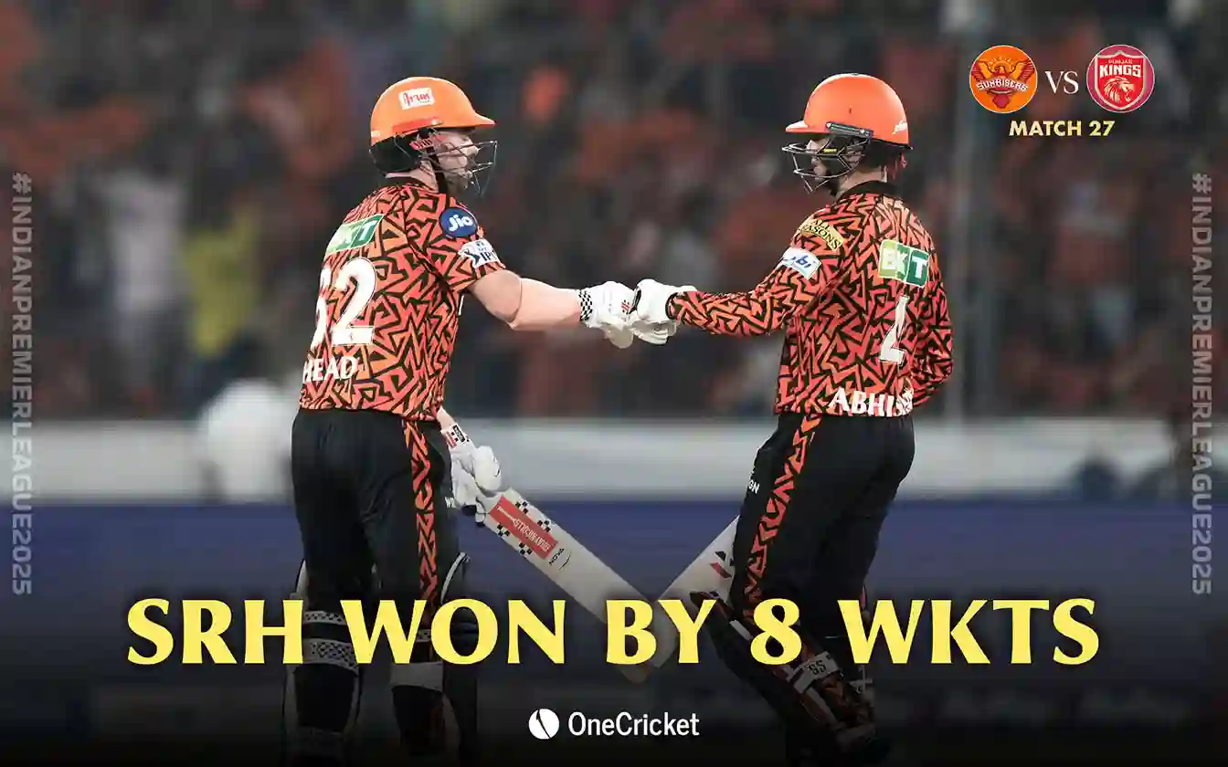 SRH won - (Onecricket)