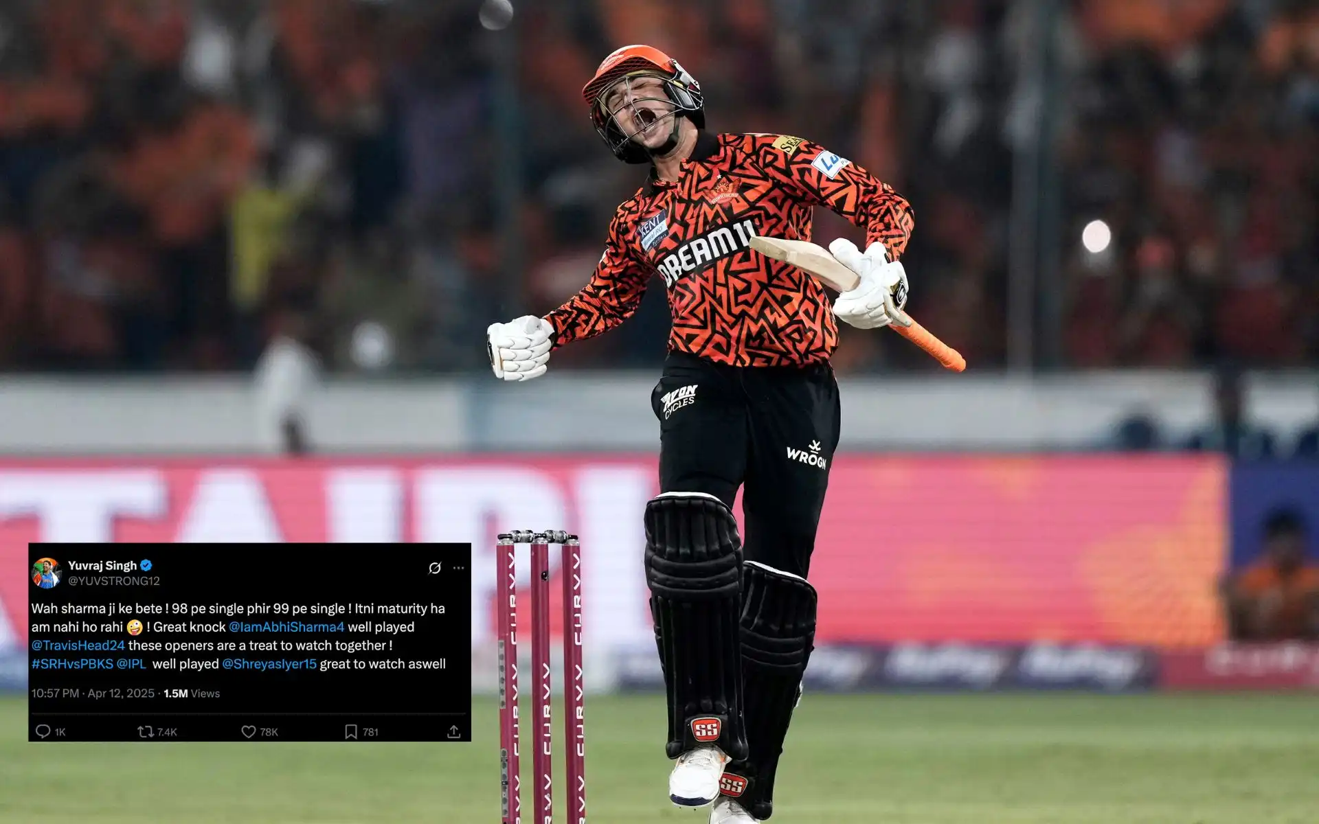 Yuvraj Singh hails Abhishek Sharma [Source: AP]
