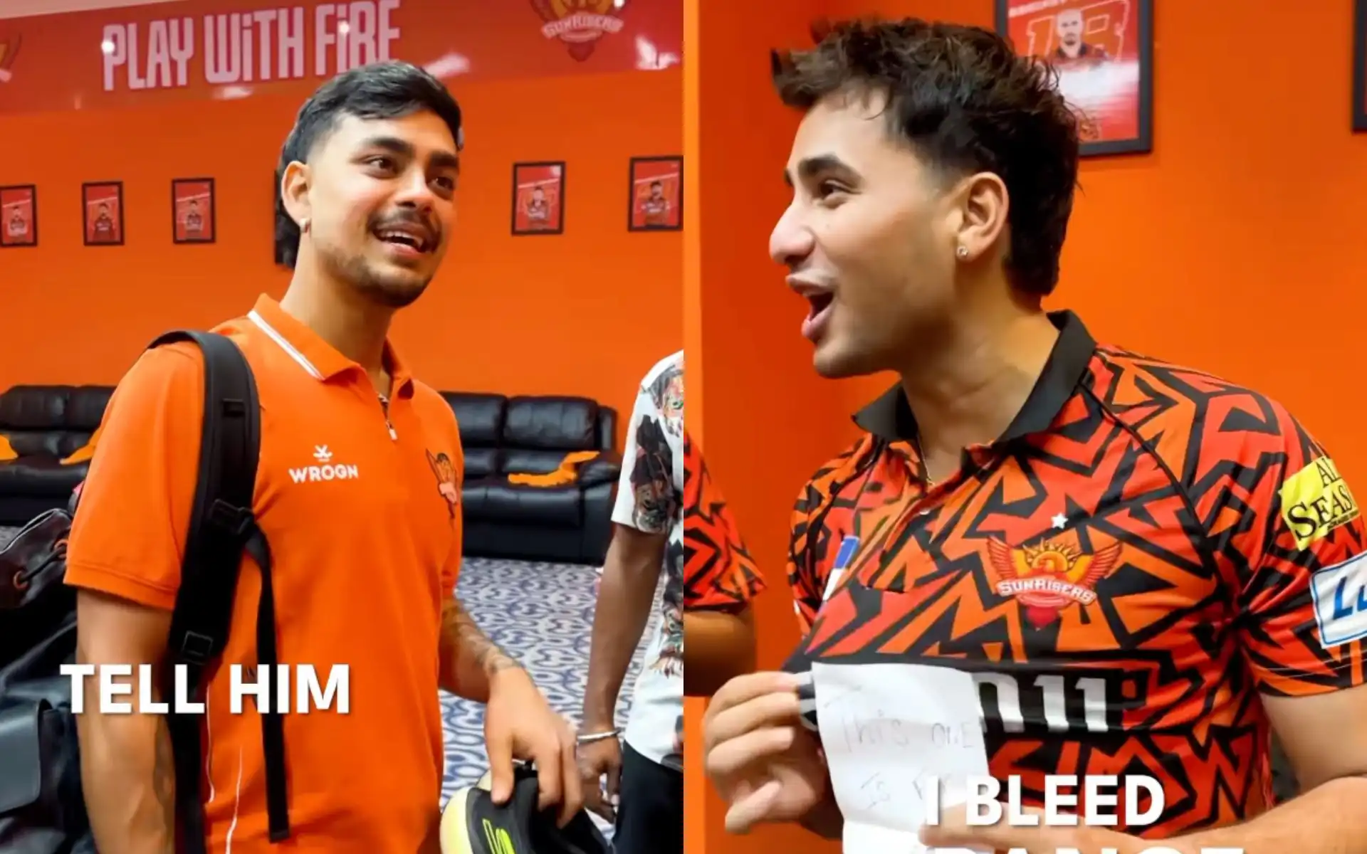 Abhishek Sharma's Hilarious Banter With Ishan Kishan [Source: @sunrisershyd/Instagram]