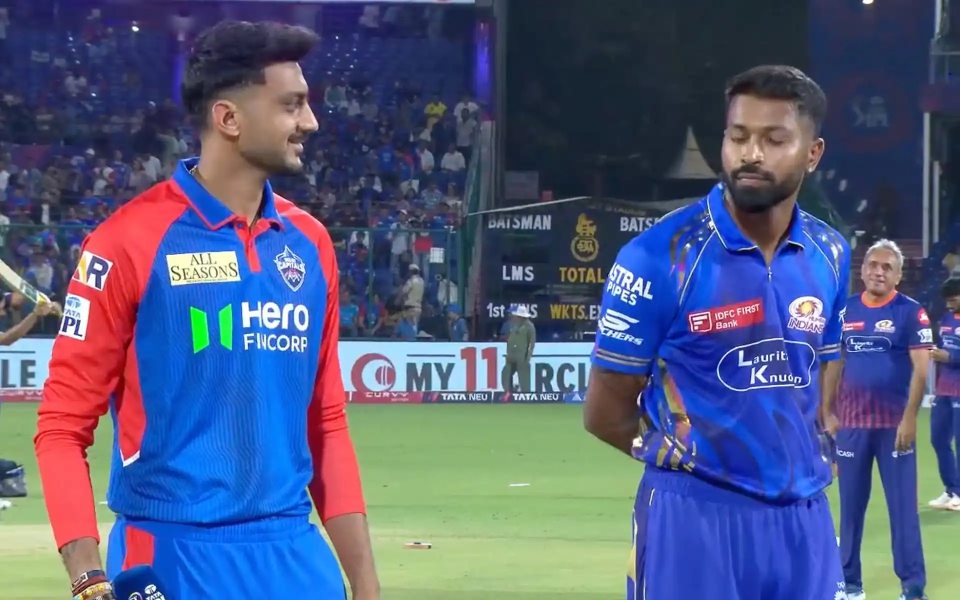 Axar Patel won the toss and opted to bowl first [Source: Jiohotstar]