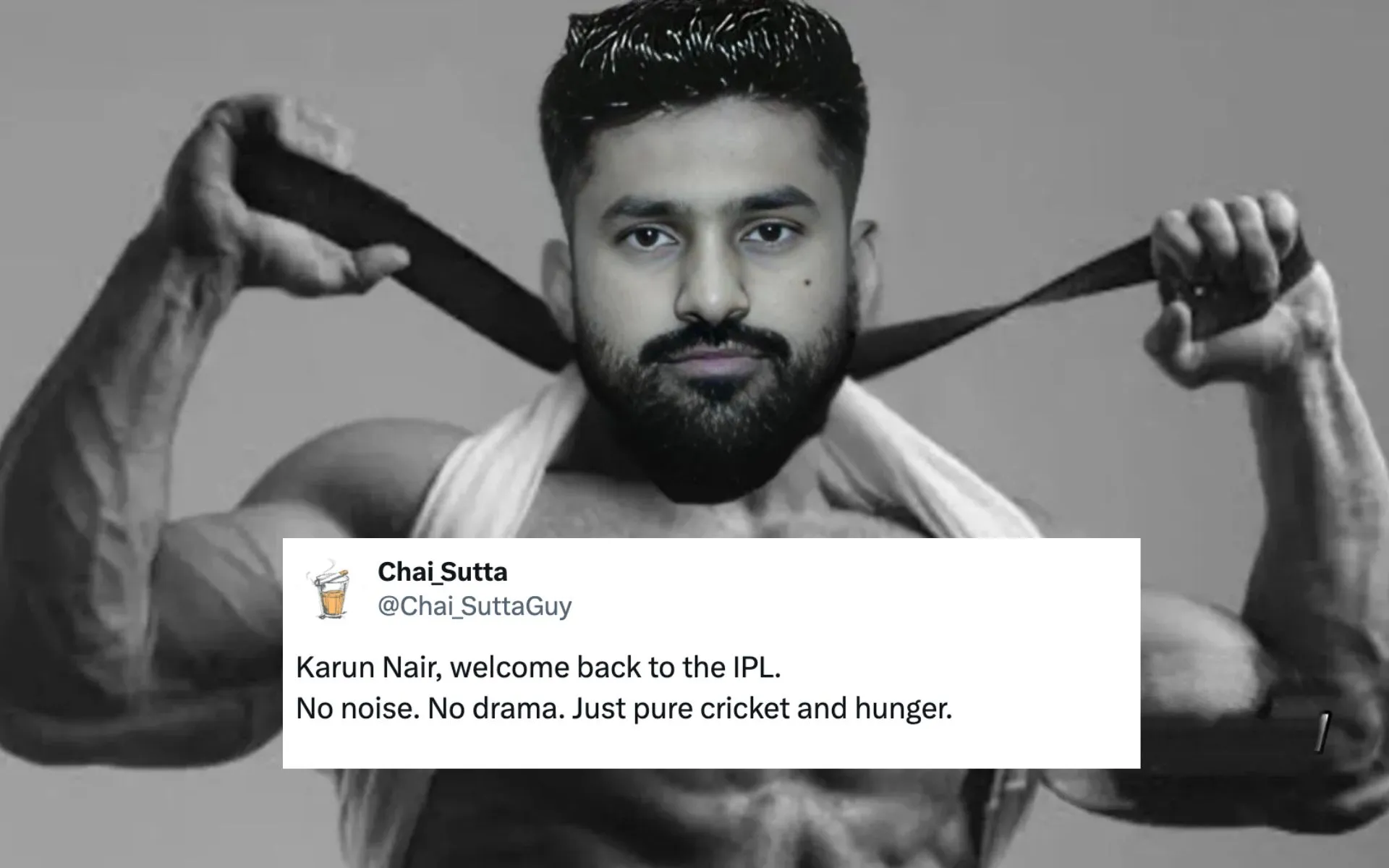 Karun Nair blasted MI in his comeback match (Source: @refocus21/X.com)