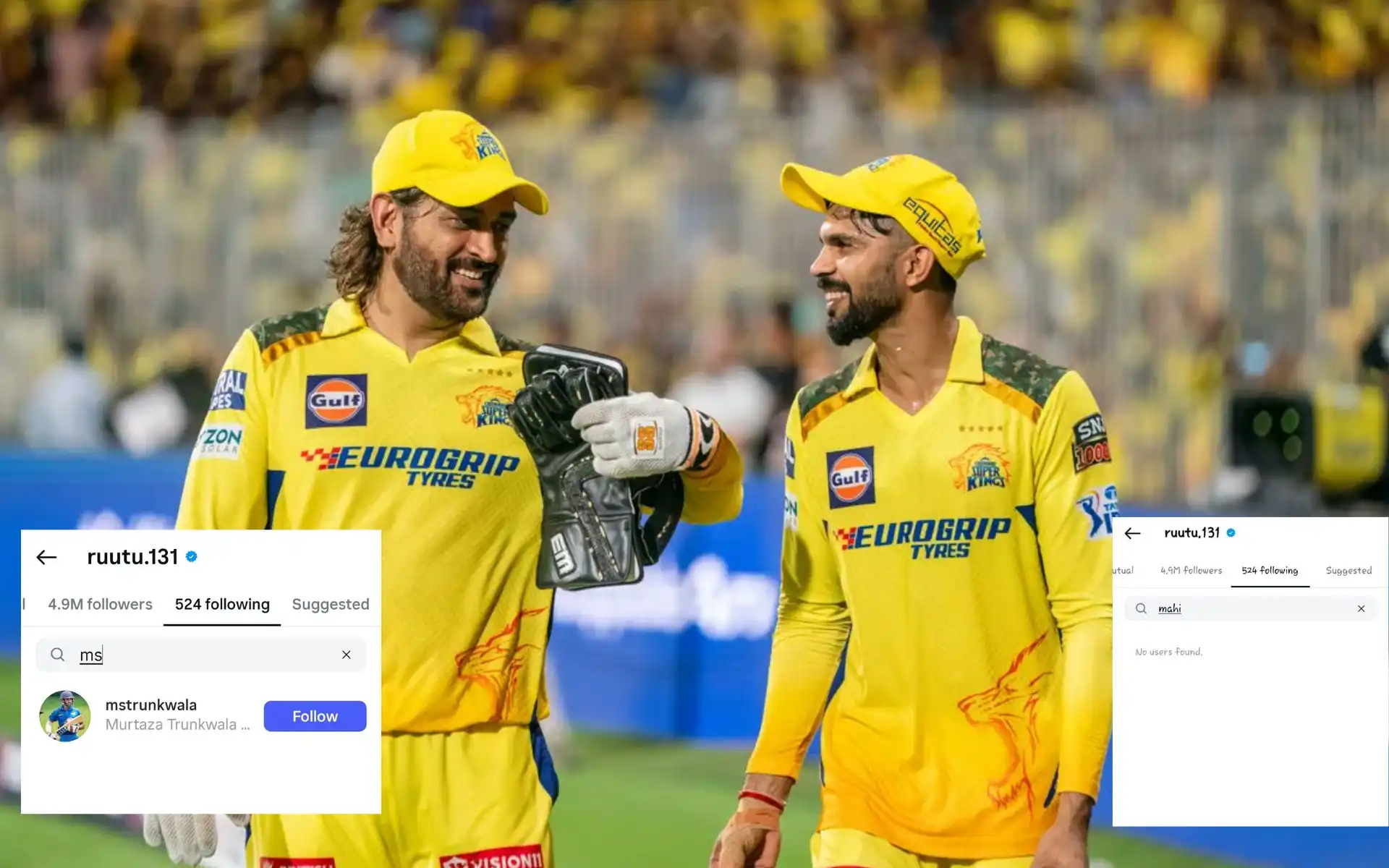 Did Ruturaj Gaikwad Really Unfollow MS Dhoni On Social Media?