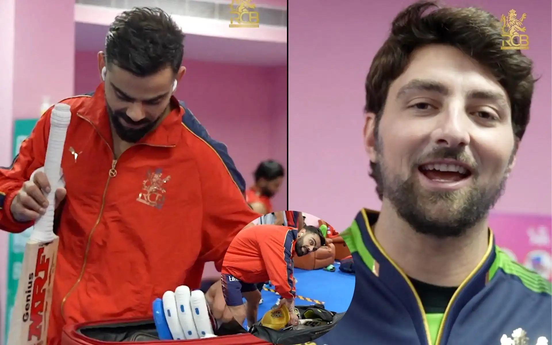 Tim David pranks Virat Kohli [Source: @RCBTweets/X.com]