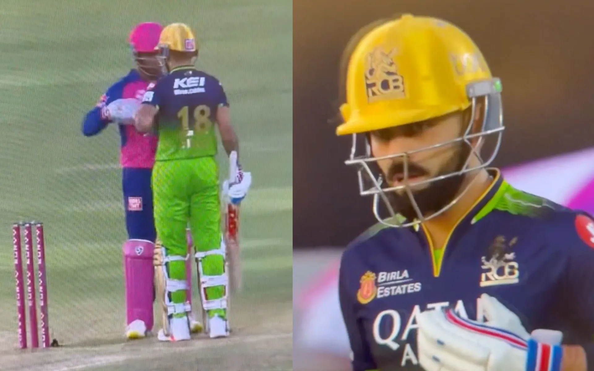 Virat Kohli and Sanju - (Source :@ScreenGrab)