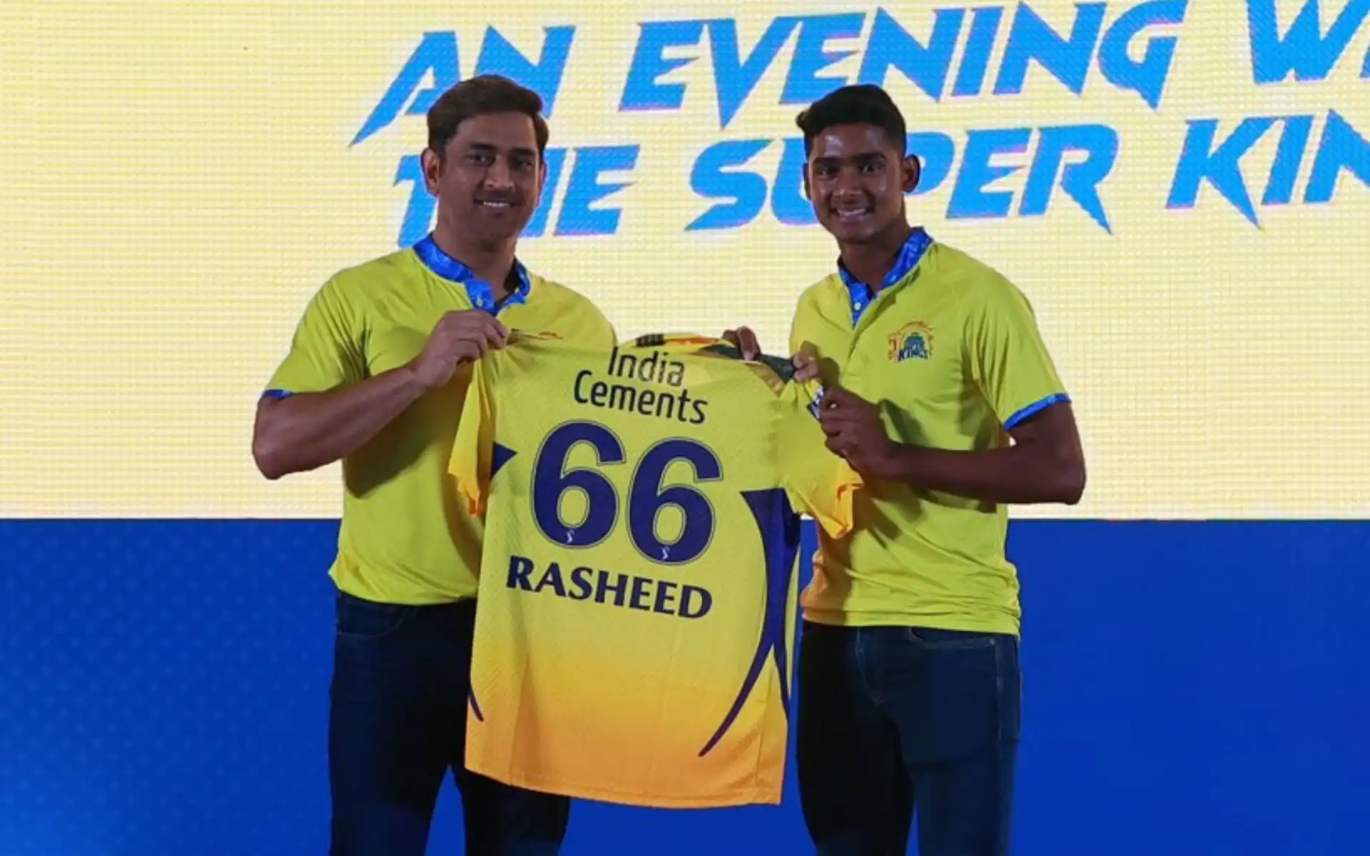 Shaik Rasheed has been part of Chennai Super Kings since 2023. [Source: @skrasheed66/X]