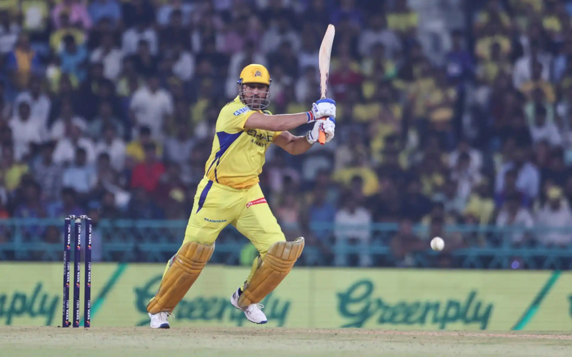 MS Dhoni against LSG (Source: AP Photos)