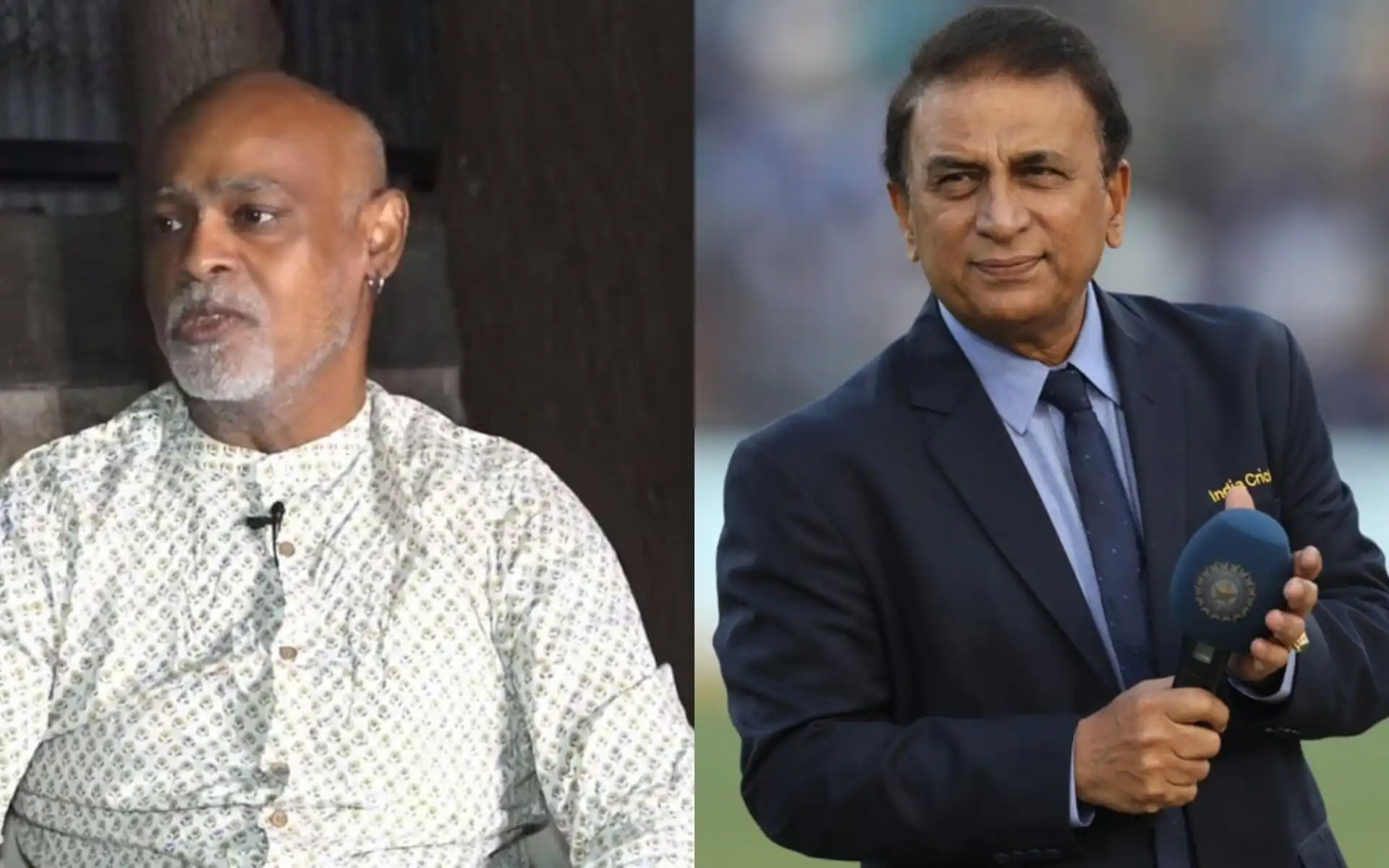Vinod Kambli and Sunil Gavaskar (Source:@mufaddal_vohra,x.com)