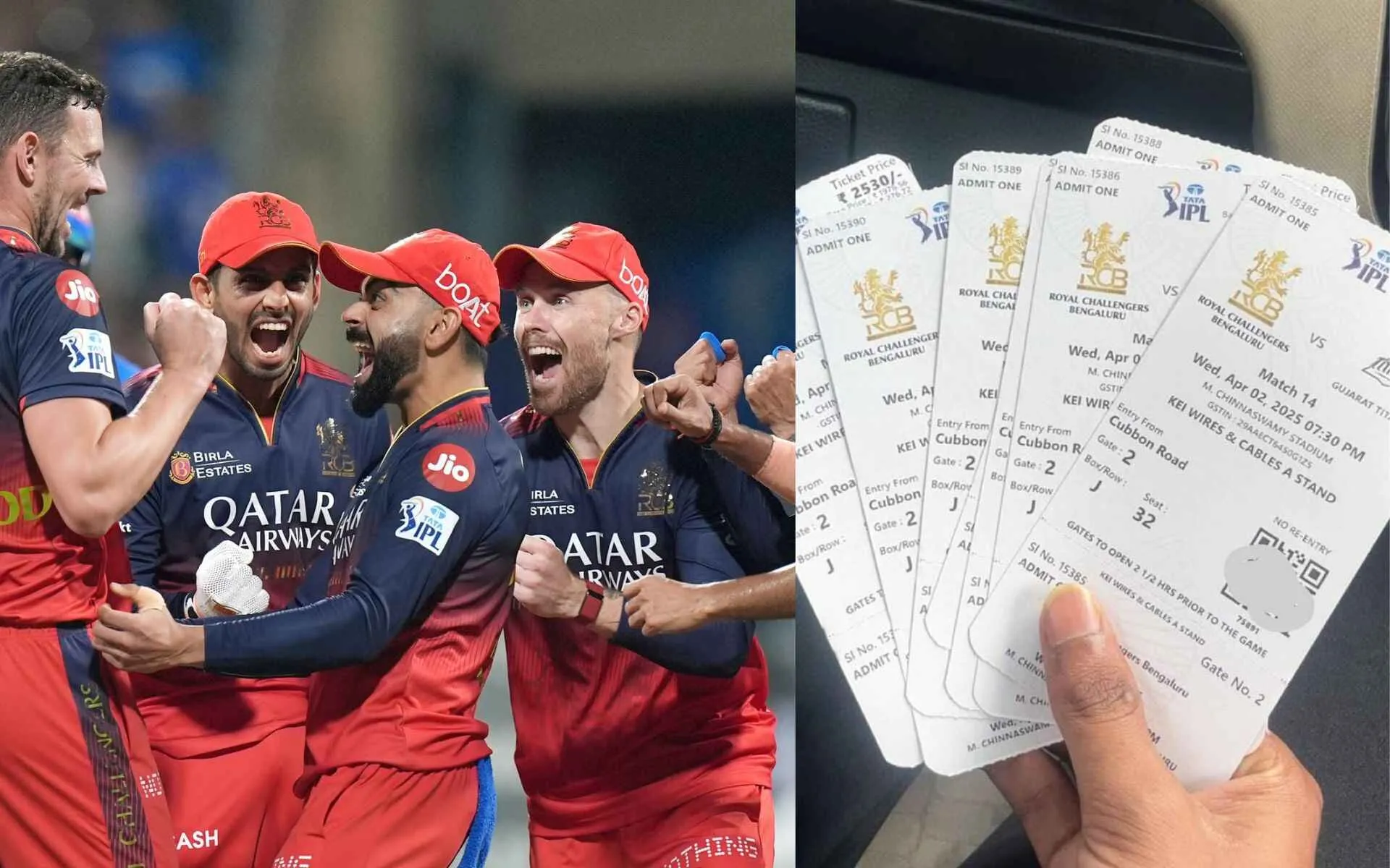  RCB's second phase home tickets (Source:@iplticketsss,x.com)