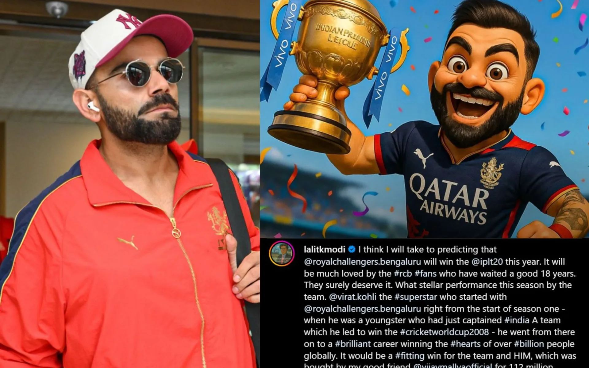 Lalit Modi picks RCB as the IPL 2025 winner (Source:@RcbianOfficial,x.com)