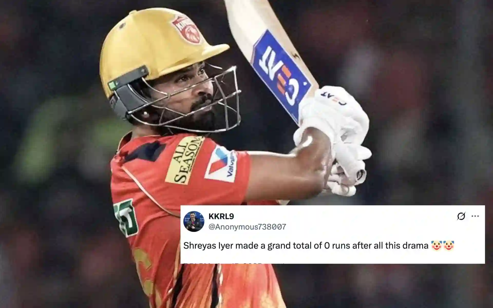 "Shreyas Iyer KKR K Liye Khelna Aaj Bhi Nahi Bhula" - PBKS Captain Roasted After Duck