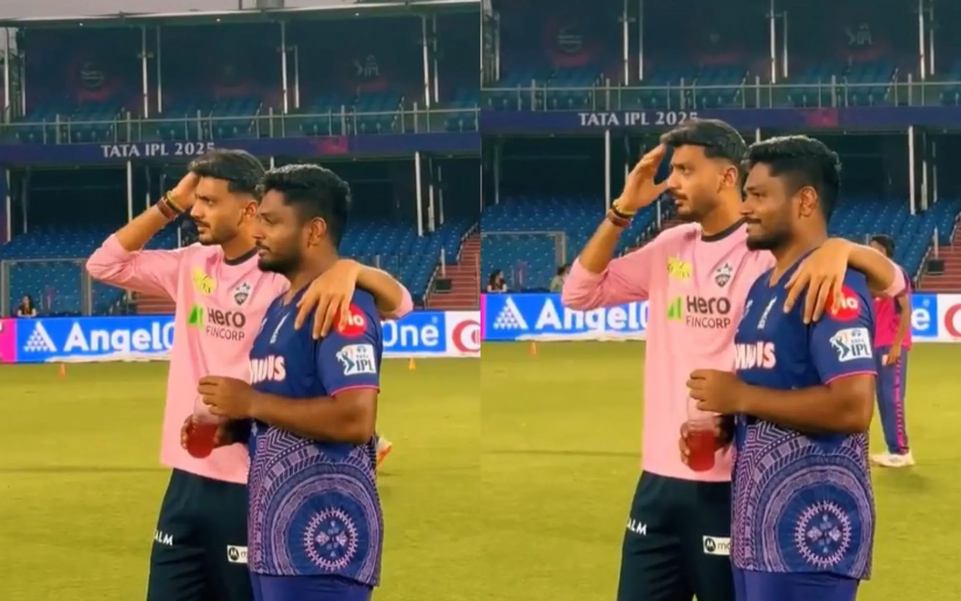 Axar Patel and Sanju Samson feature in an easy-going video. [Source: @rajasthanroyals/X]