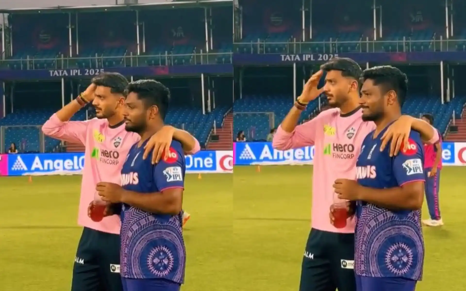 Axar Patel and Sanju Samson feature in an easy-going video. [Source: @rajasthanroyals/X]