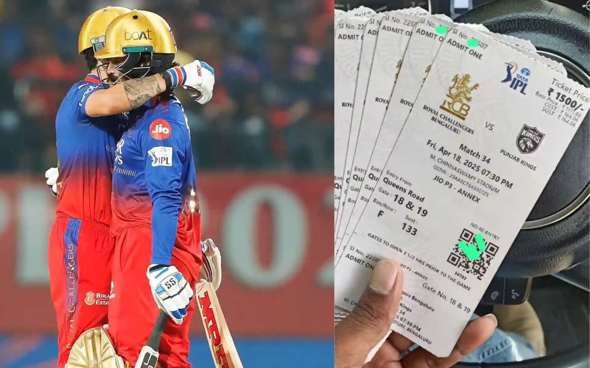 RCB vs PBKS Tickets (Source:@RangaAnnaMemes,x.com)