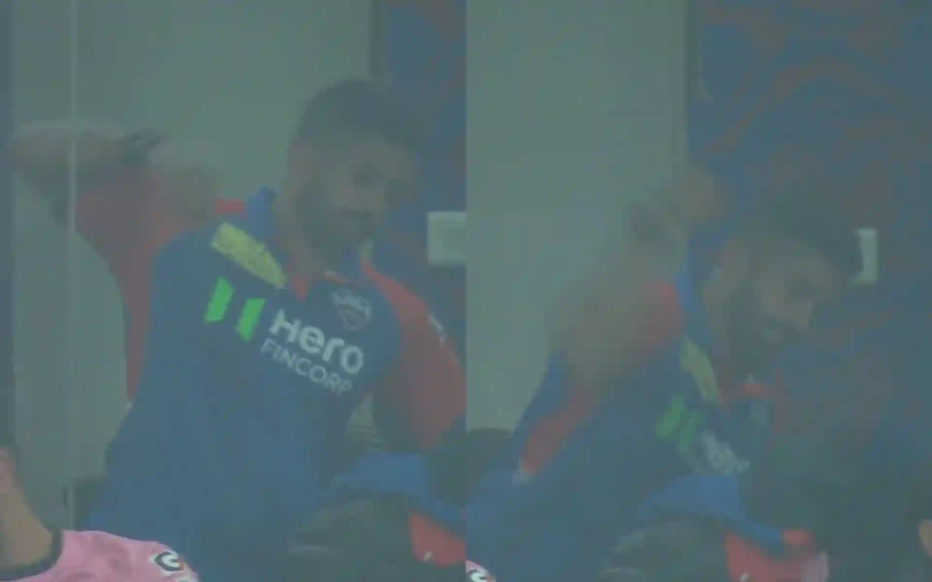 Karun expressing his anger after run out against RR [Source: @VikasYadav69014/x.com]