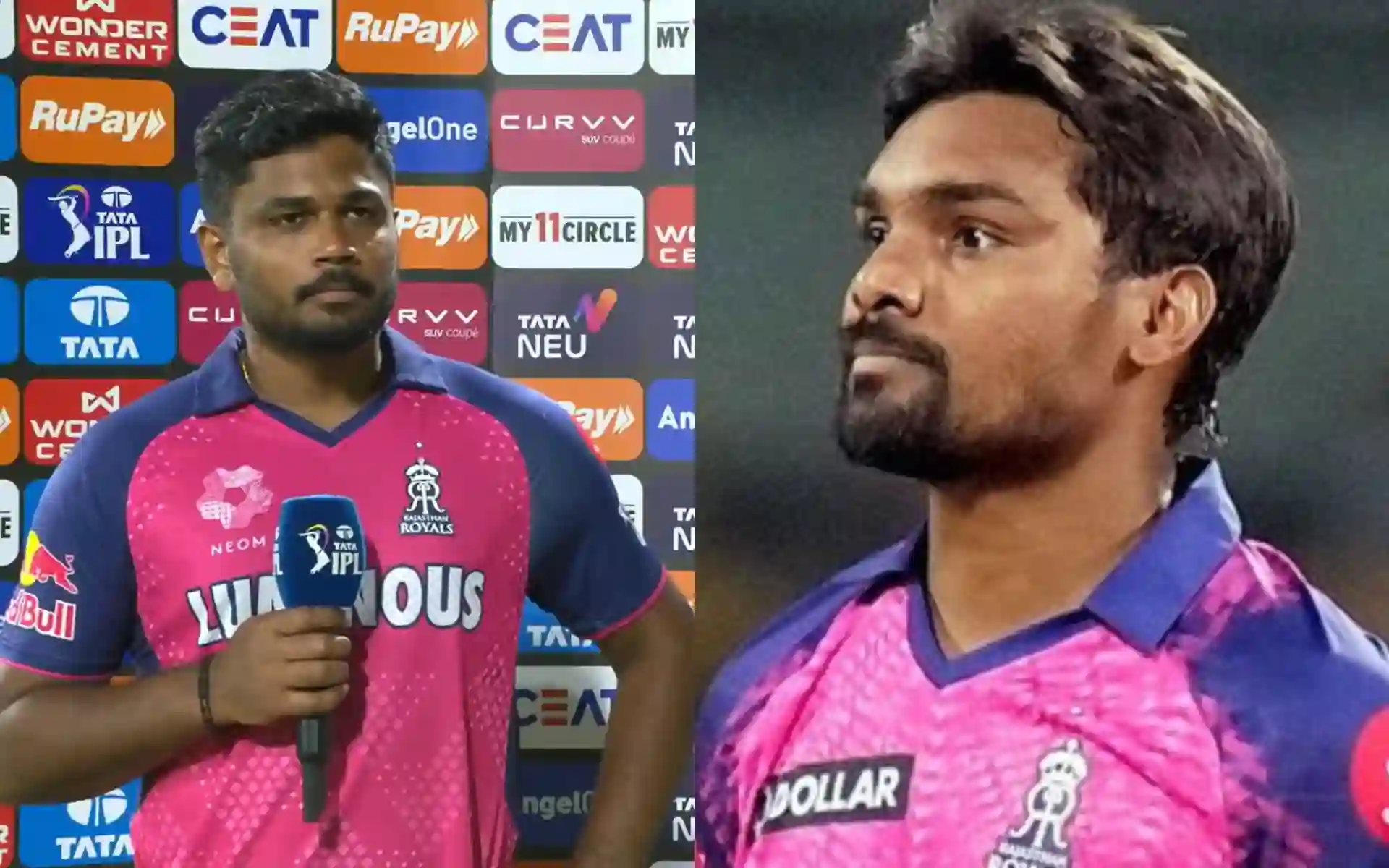 Sanju Samson and Sandeep Sharma [Source: @mufaddal_vohra, @ArunTuThikHoGya/x]