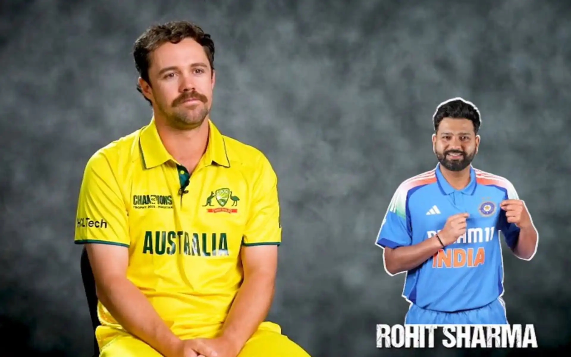 Travis Head Honours Rohit Sharma [Source: @mufaddal_vohra/X.com]