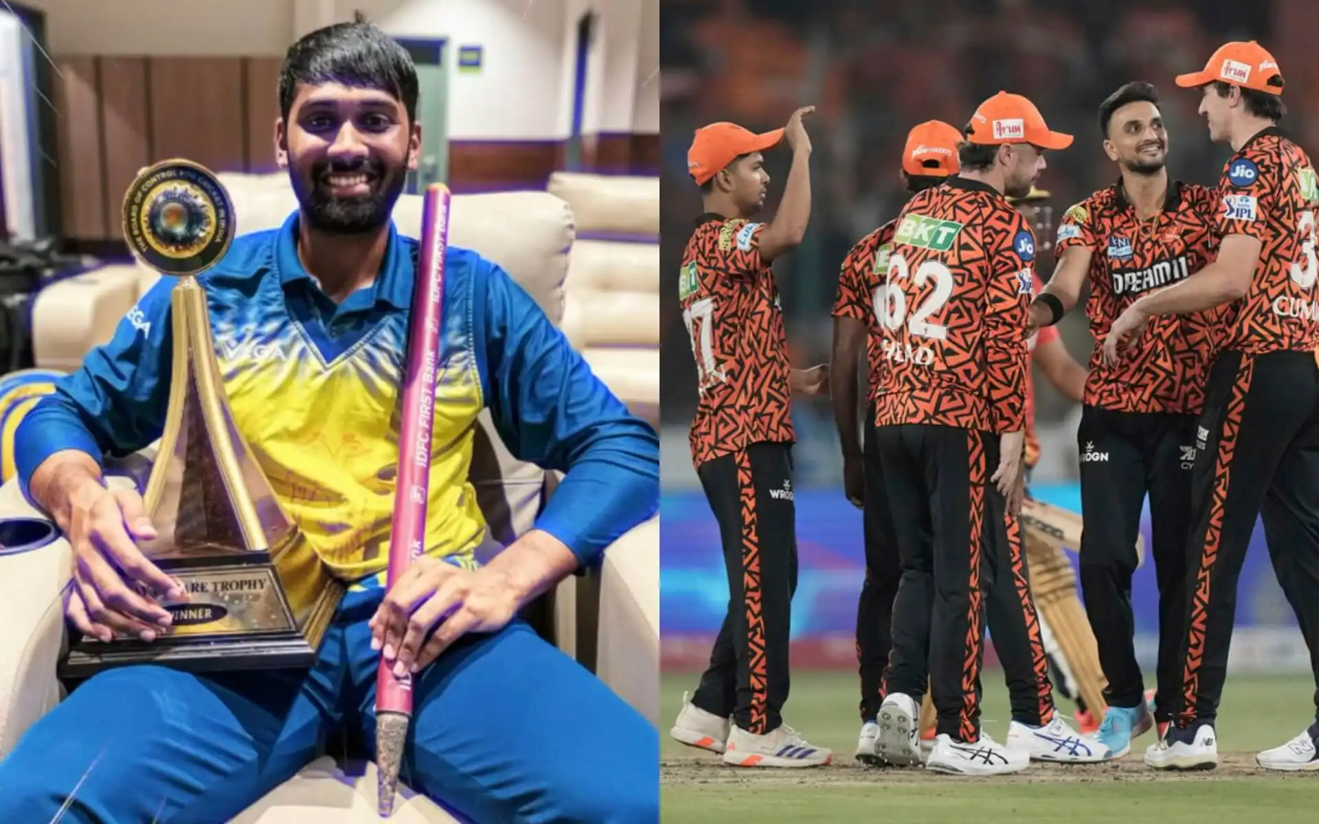 R Smaran joined SRH as Zampa's replacement [Source: AP, @srhfansofficial/X]