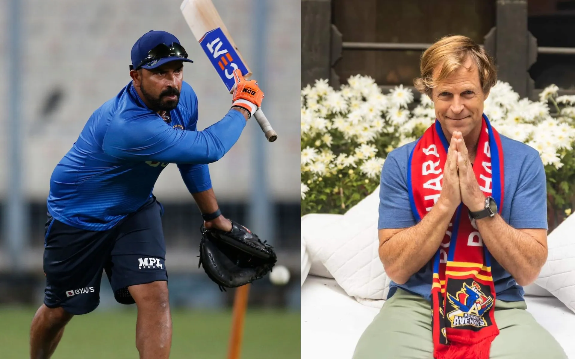 T Dilip and Jonty Rhodes - (Source : @Johns/X.com)