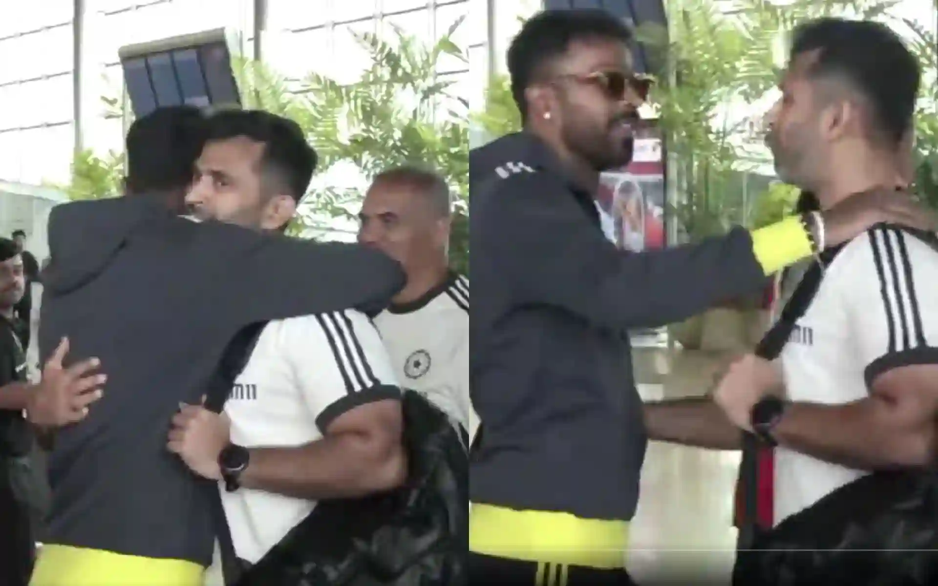 Hardik's Heartfelt Hug (Source: @ANI/x.com)