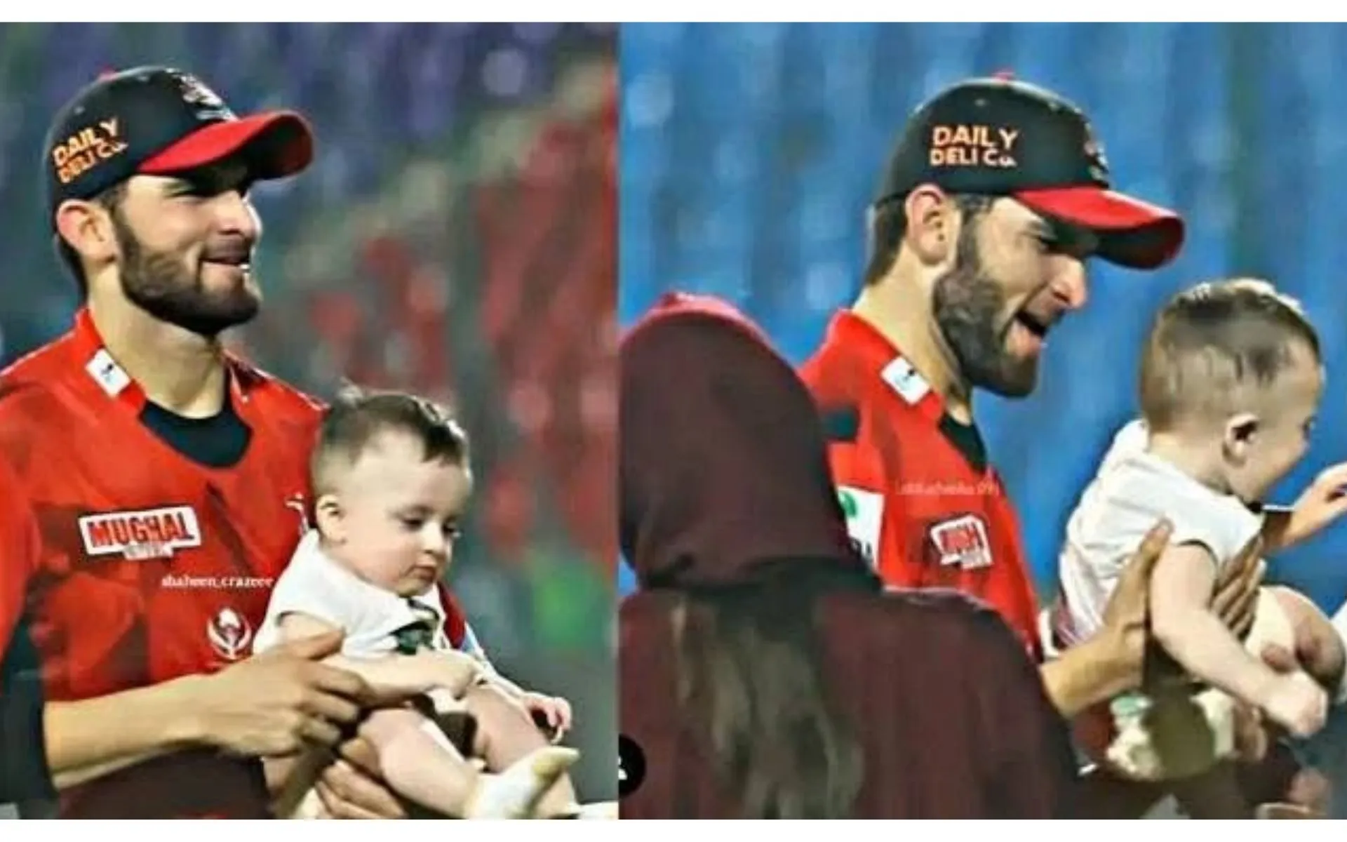 Shaheen Afridi reveals his son's face [Source: @Rnawaz31888/X.com]