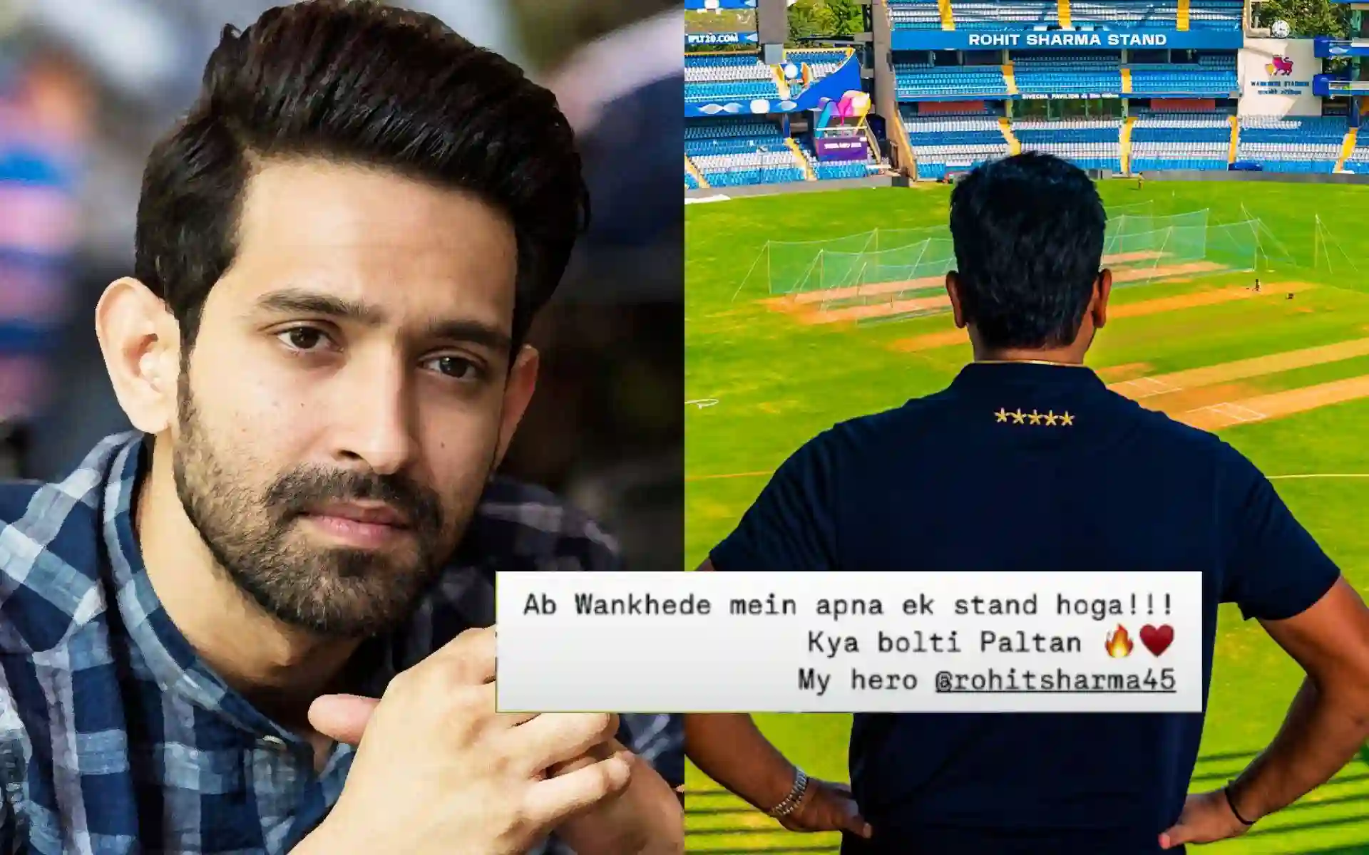 Vikrant Massey & Rohit Sharma [Source: @IndianGems_, @OYERJALOK, @CricCrazyJohns/x.com]