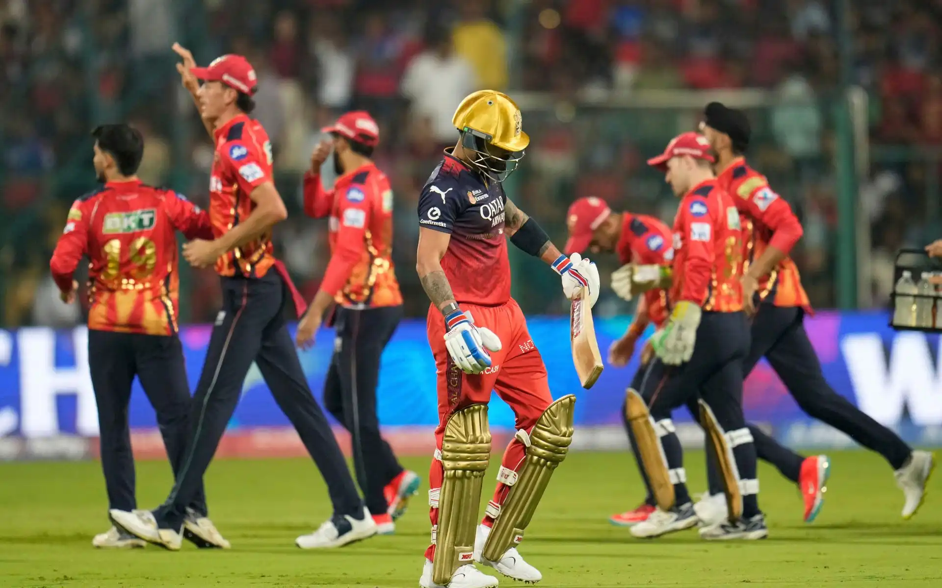Virat Kohli after wicket vs PBKS (Source: AP Photos)