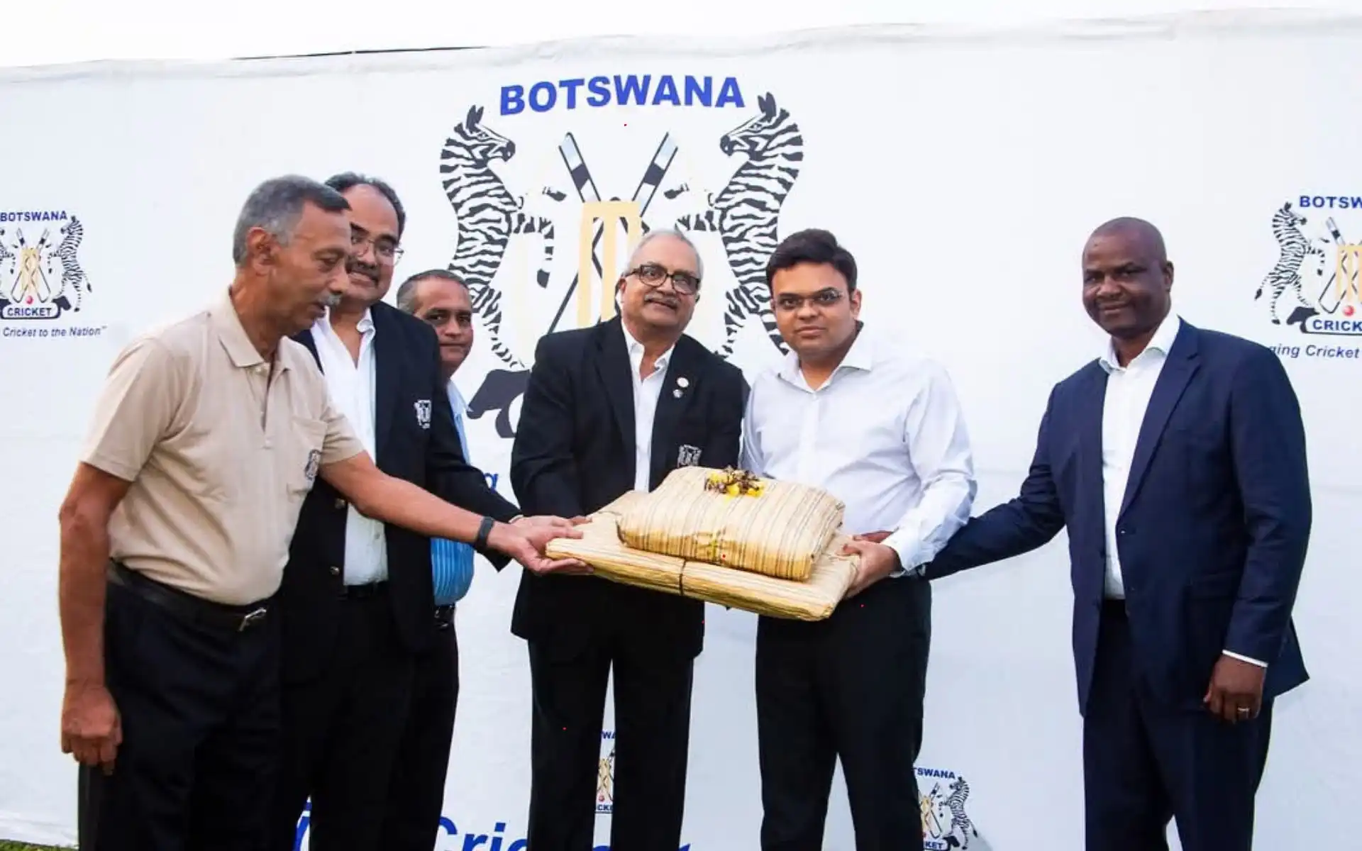 Jay Shah during his visit to Bostwana (Source:@Merovaeous/X.com)