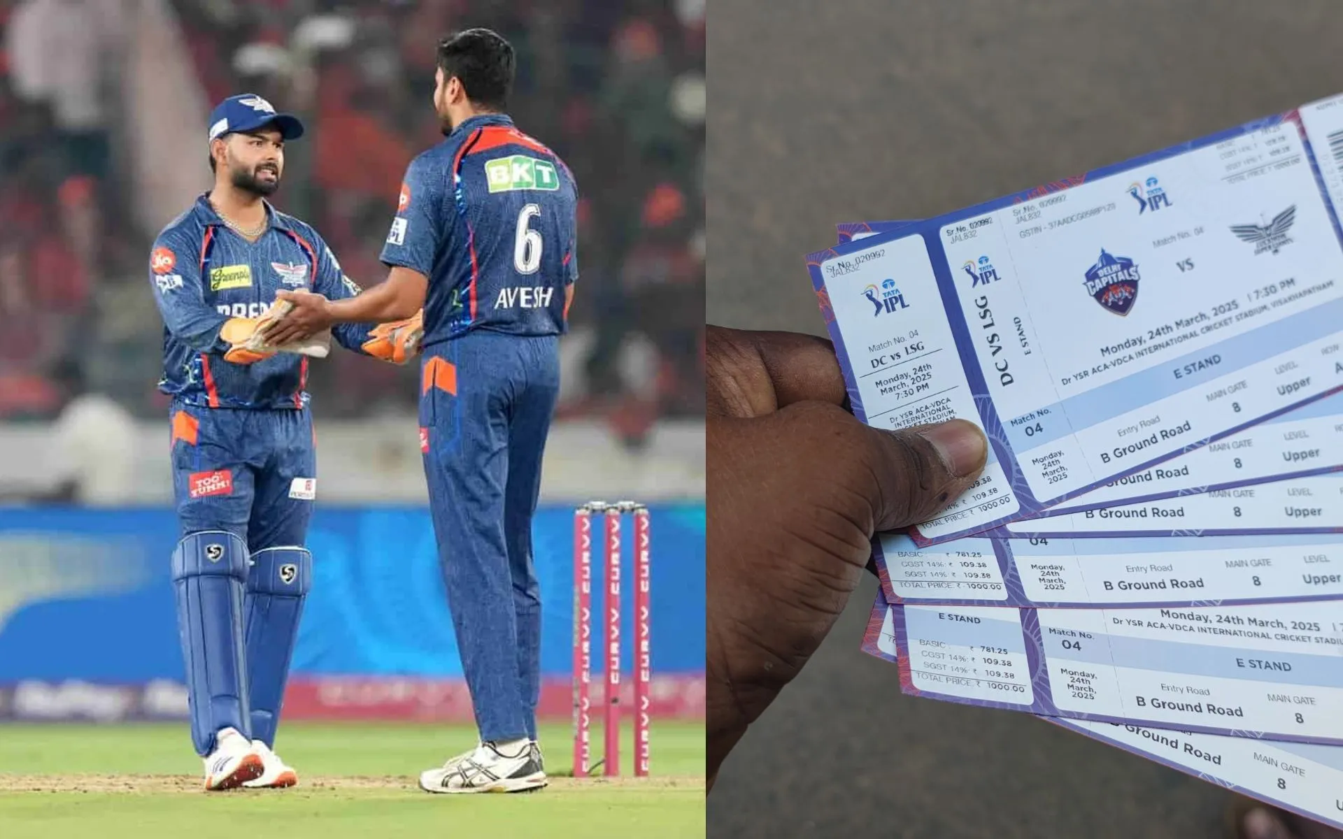 LSG vs DC tickets (Source:@tarakfan_99,x.com)